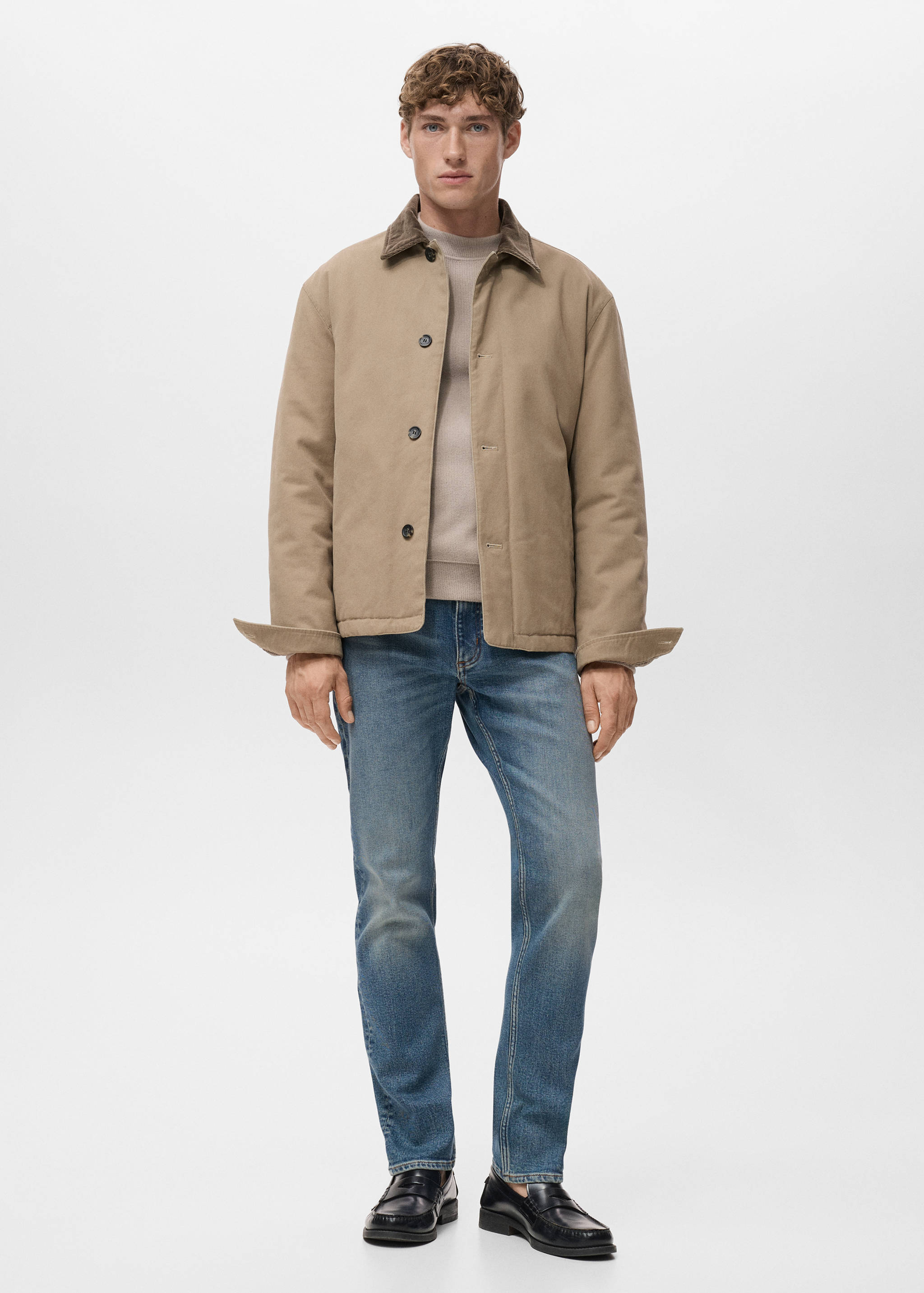 Jan slim-fit faded medium-wash Jeans - General plane