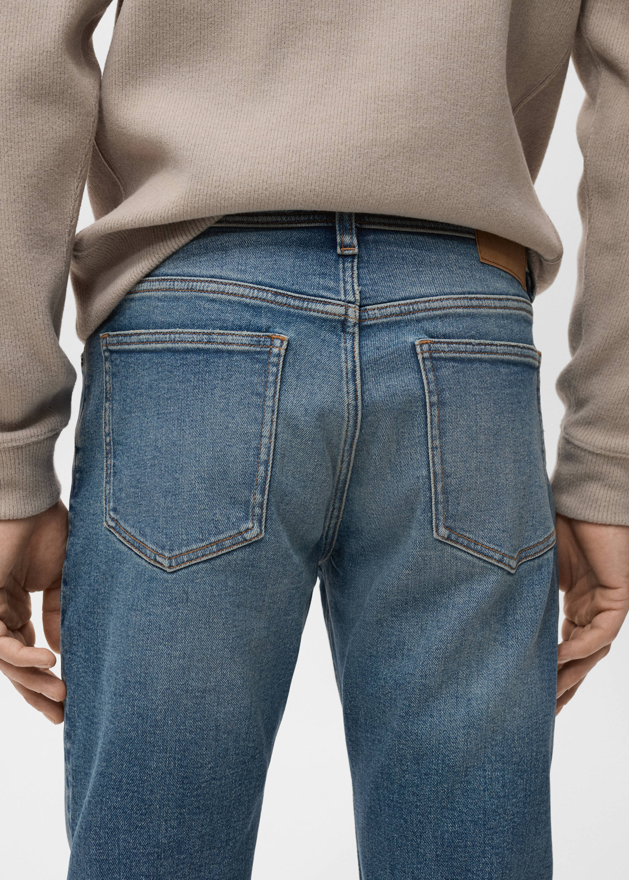 Jan slim-fit faded medium-wash Jeans - Details of the article 6