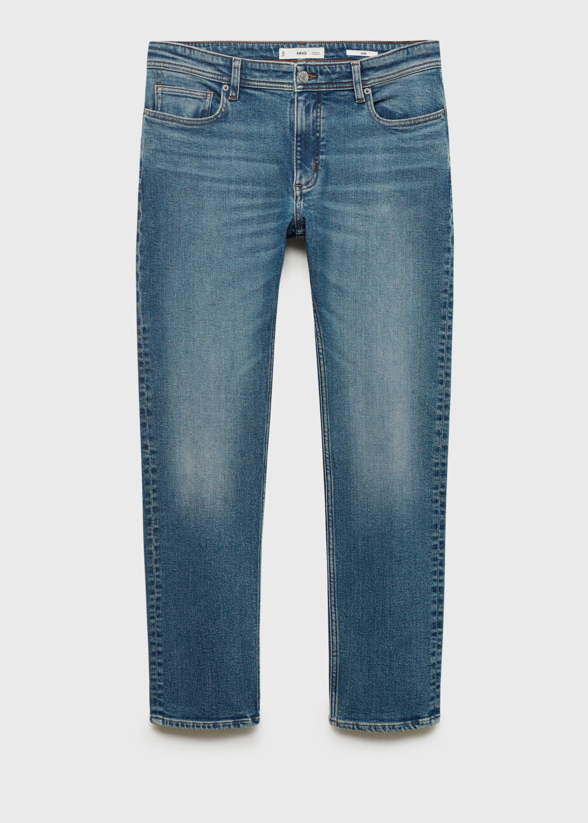 Jan slim-fit faded medium-wash Jeans - Article without model