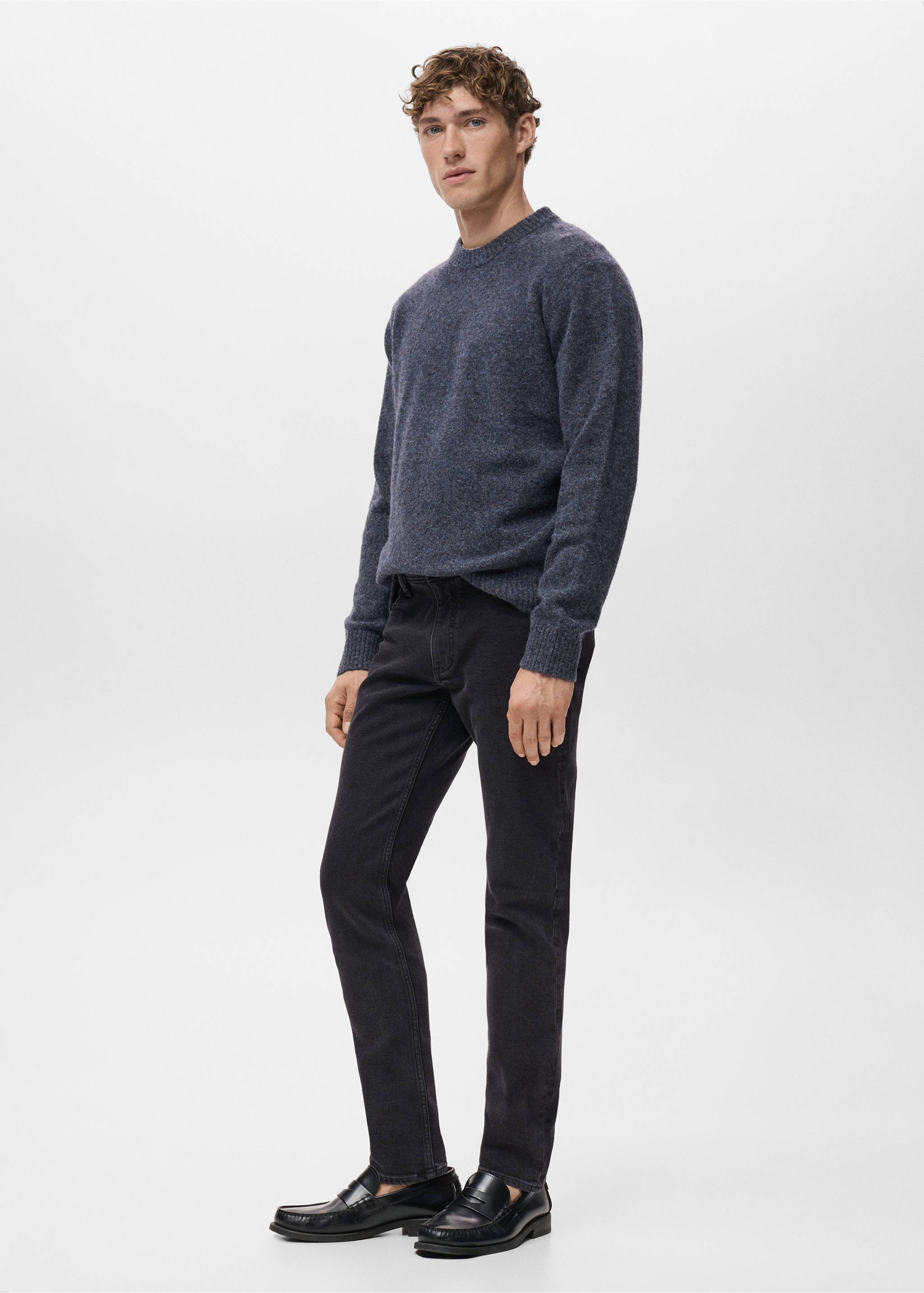 Jean Jan slim fit noir - Détail de l'article 2, Black denim. Ref: 17011228-00.