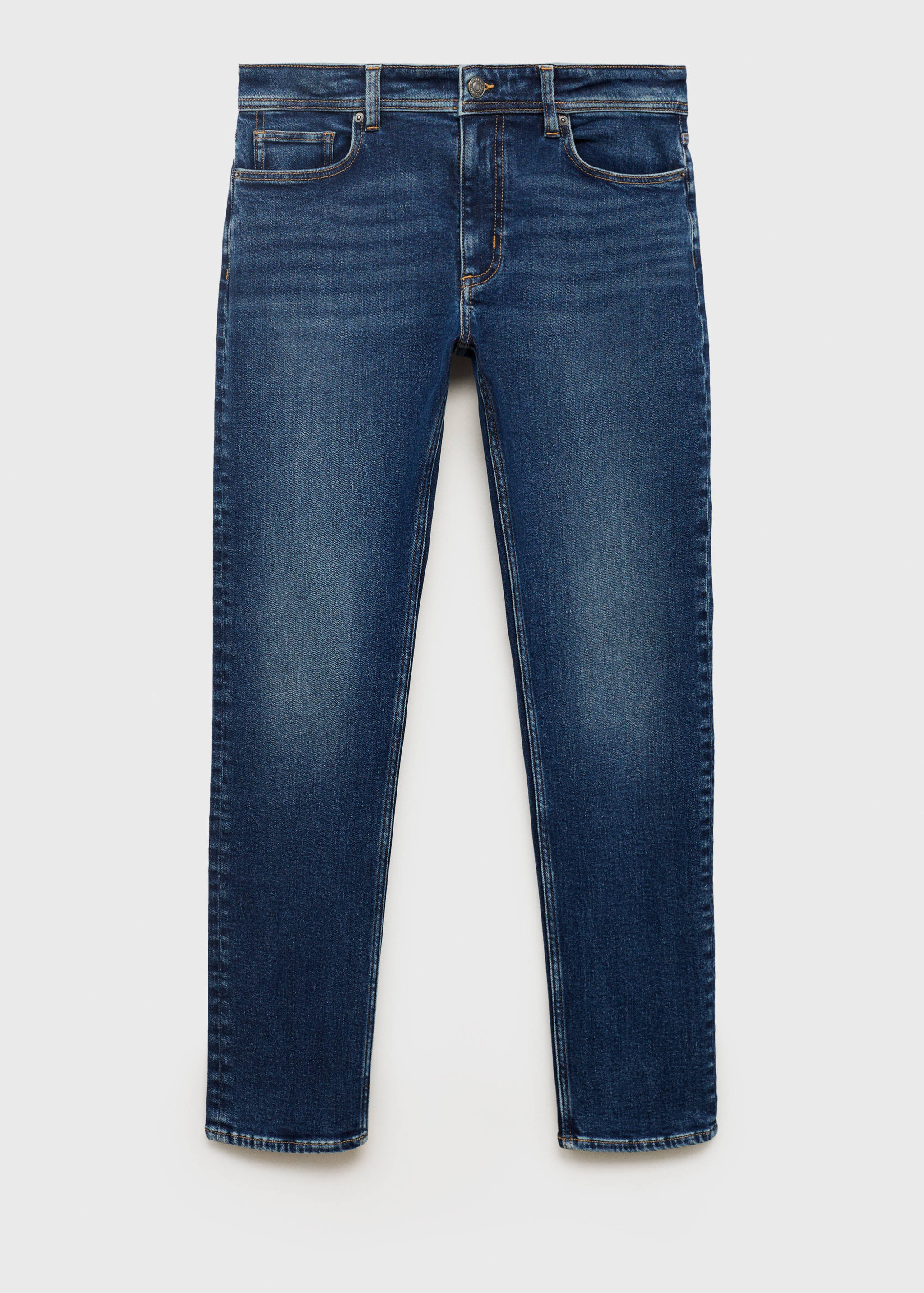 Jan slim-fit faded dark-wash jeans - Article without model