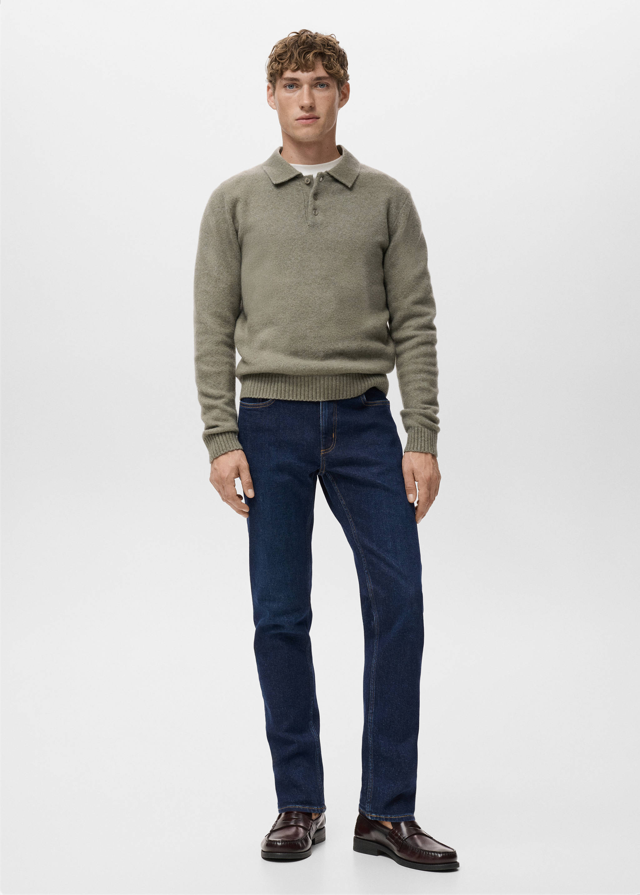Jan slim-fit dark-wash jeans - General plane