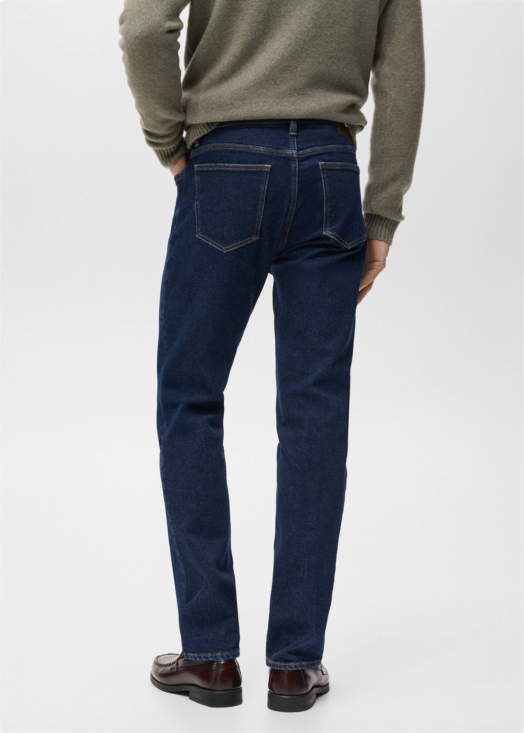 Jan slim-fit dark-wash jeans - Reverse of the article