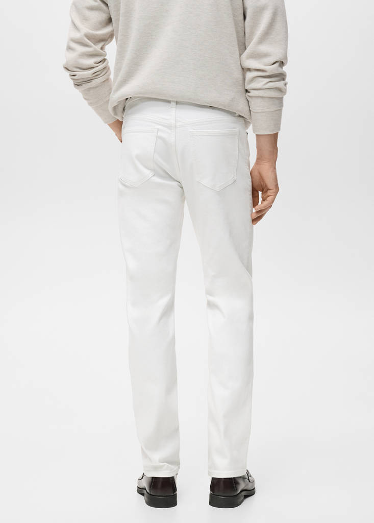 Slim fit white Jan jeans — White