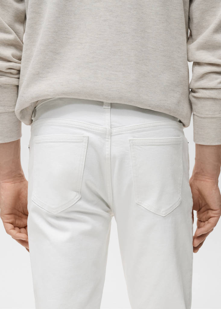 Slim fit white Jan jeans — White