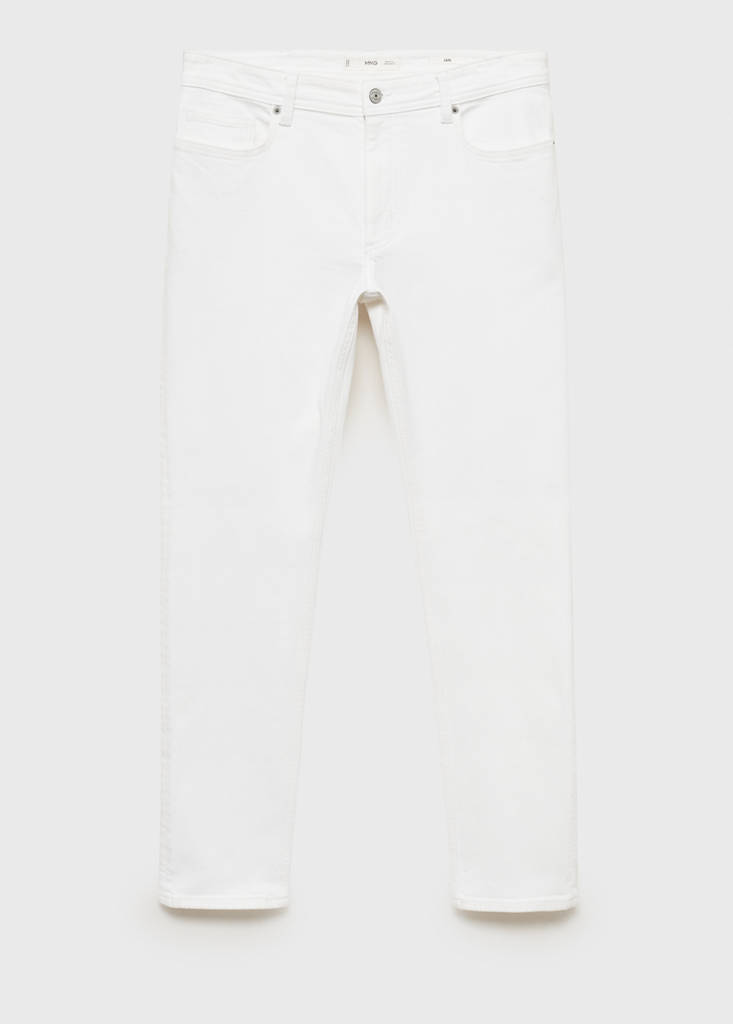 Slim fit white Jan jeans — White