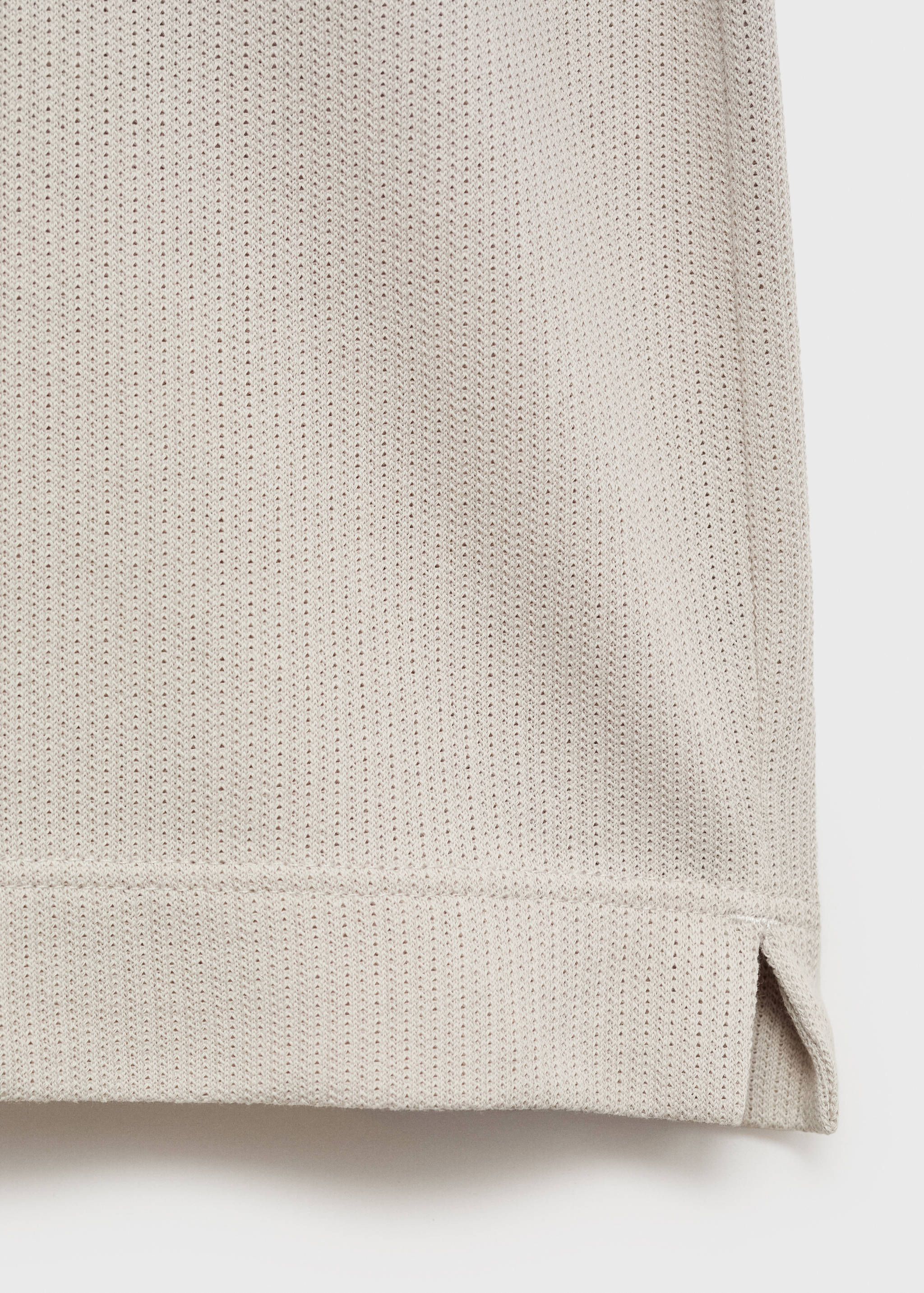 Cotton fine-knit t-shirt - Details of the article 0