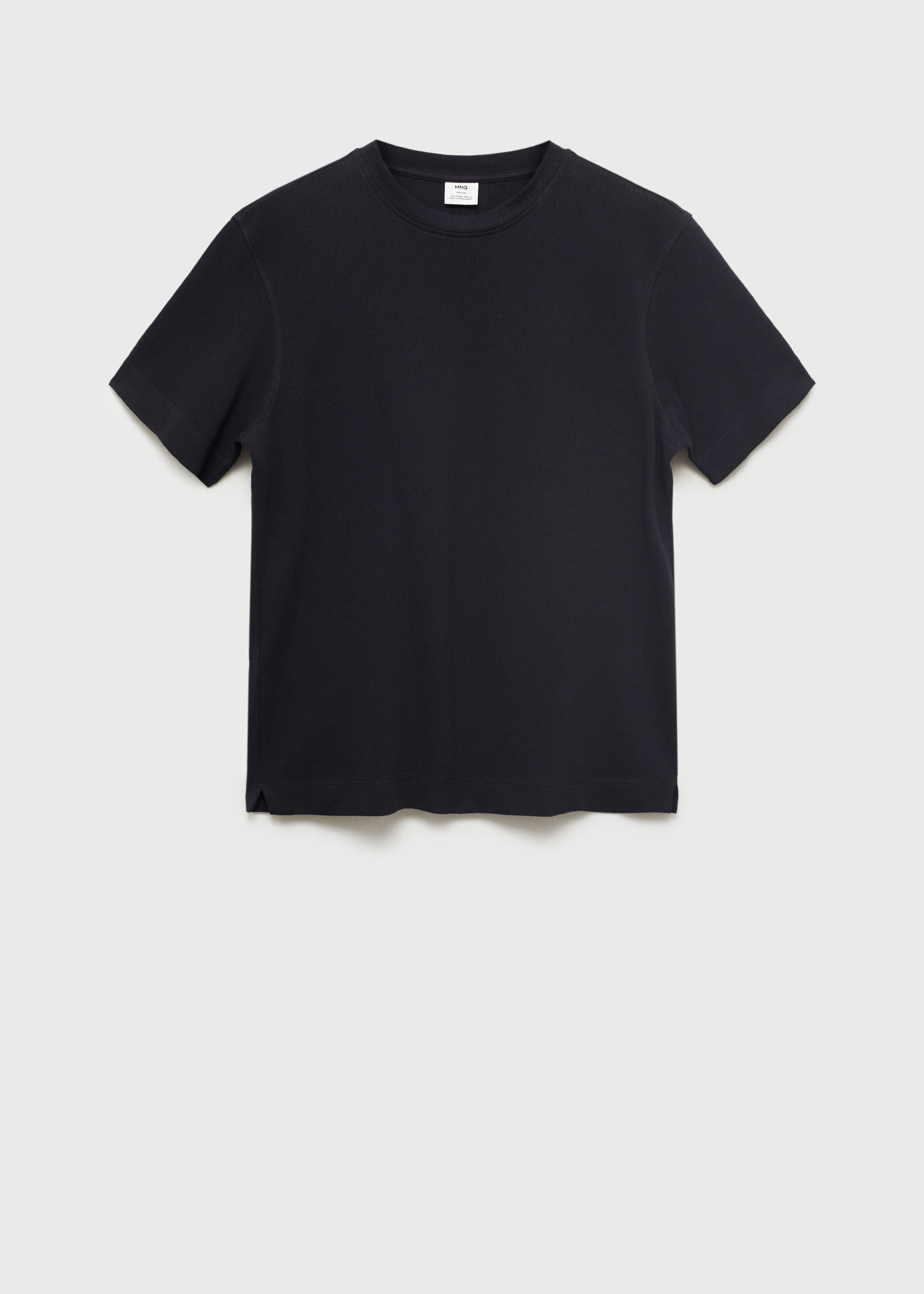 Cotton fine-knit t-shirt - Article without model