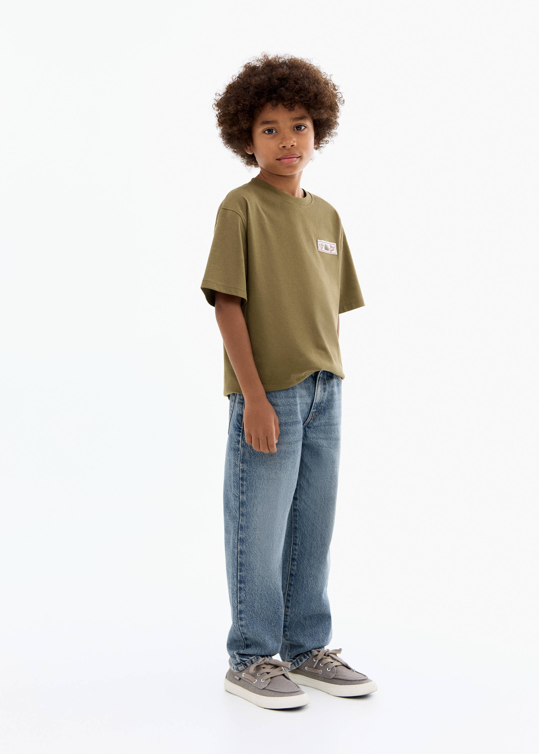 تي شيرت بأكمام قصيرة نمط مطبوع - رؤية عامة