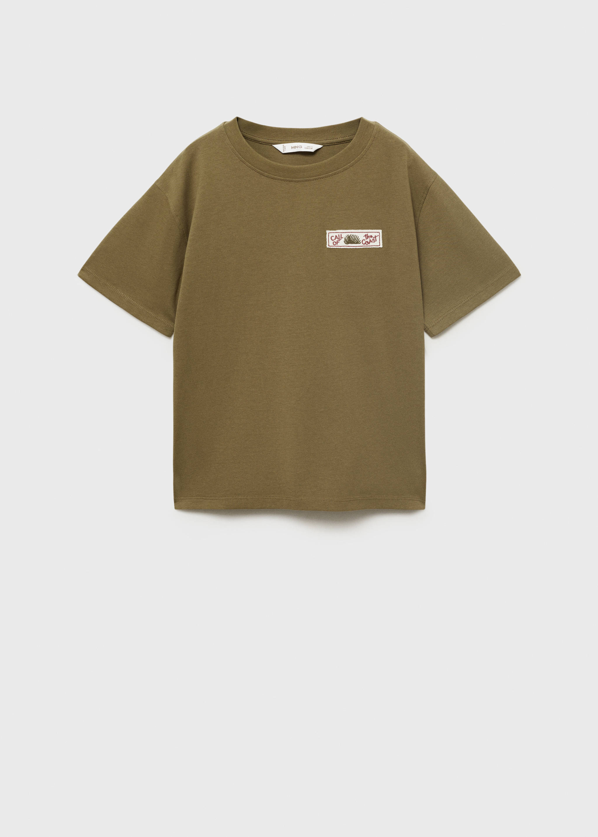 تي شيرت بأكمام قصيرة نمط مطبوع - منتج دون نموذج