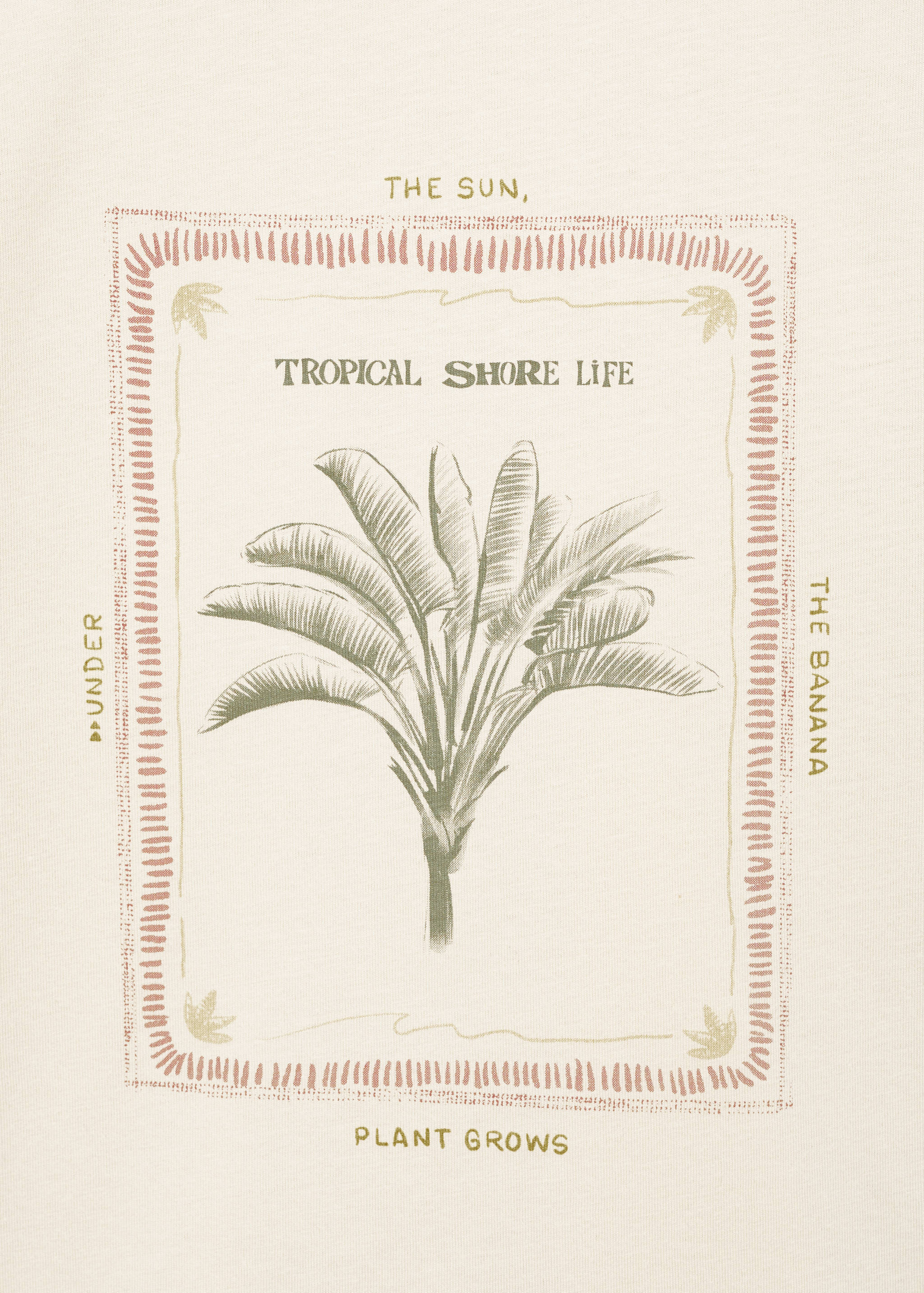 Tropical print T-shirt - Details of the article 0