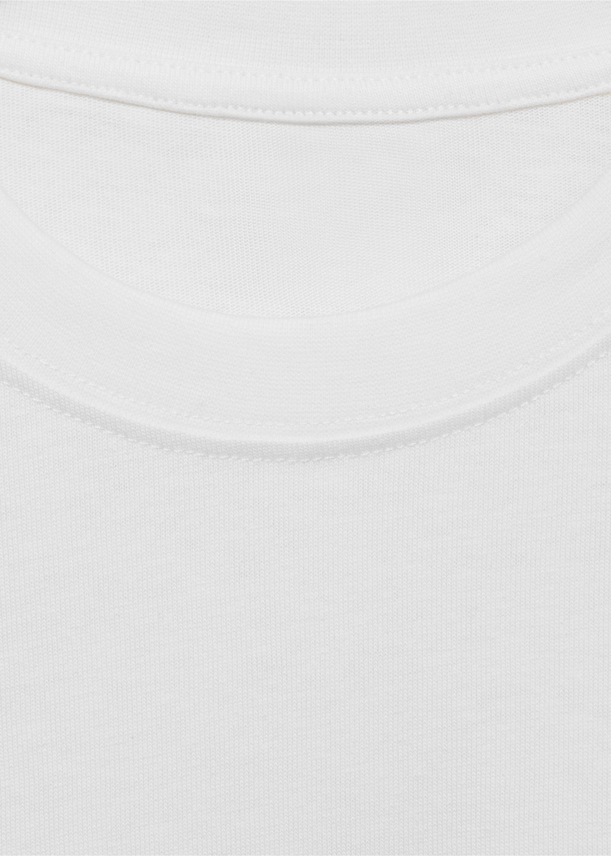 T-shirt 100 % coton relaxed-fit - Détail de l'article 8, Blanc cassé. Ref: 17011240-00.