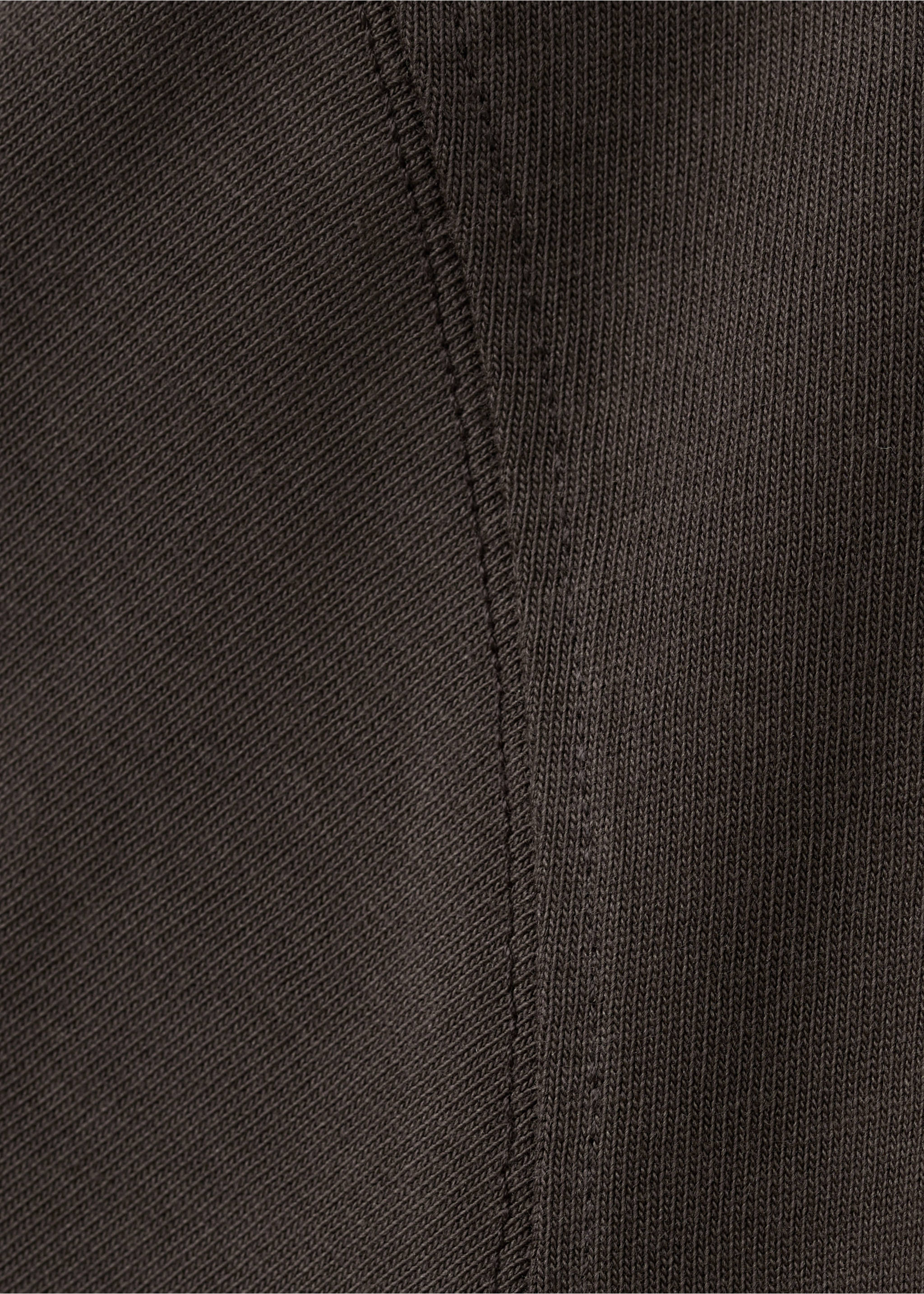 T-shirt 100 % coton relaxed-fit - Détail de l'article 8, Chocolat. Ref: 17011240-00.
