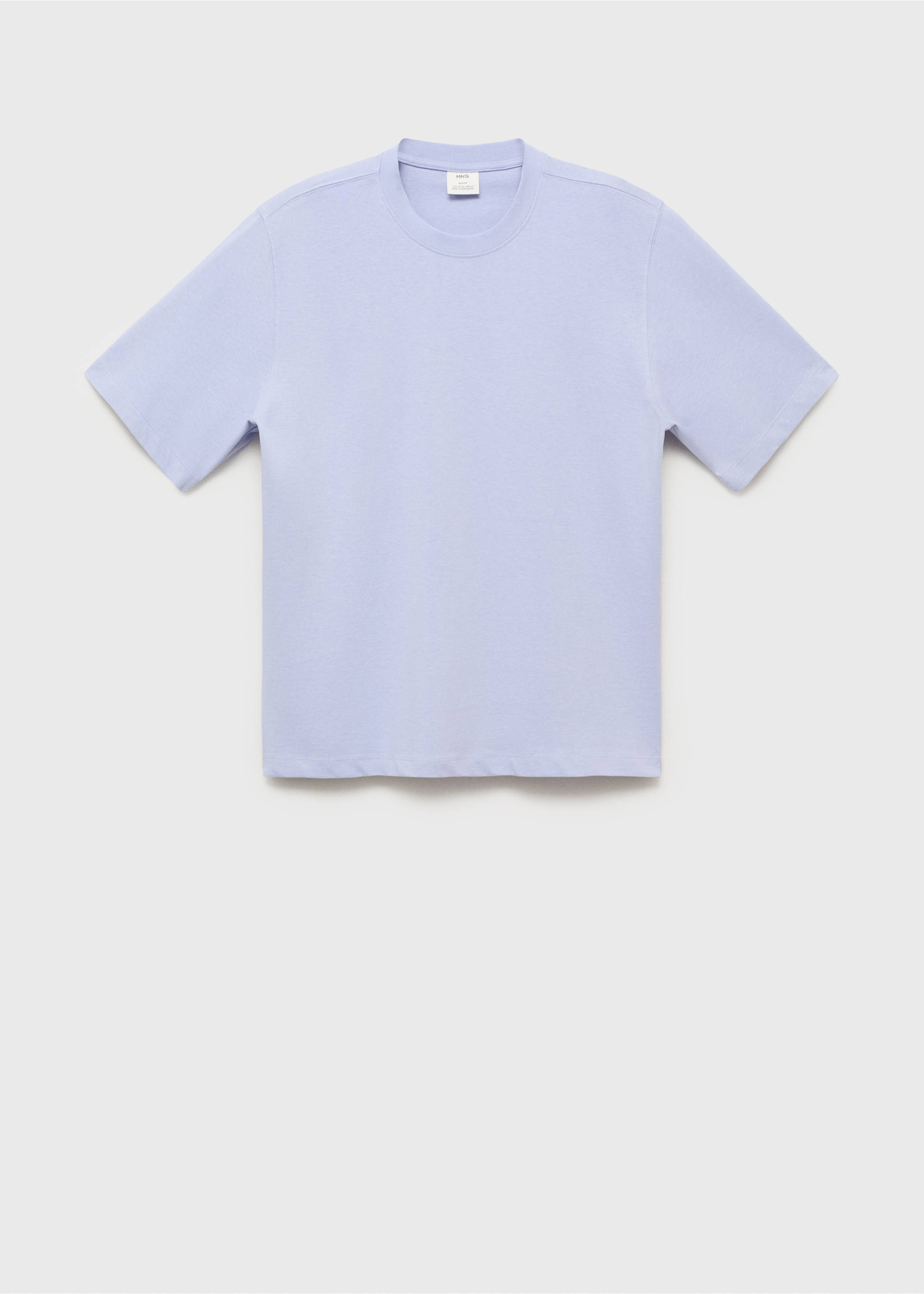 T-shirt 100 % coton relaxed-fit - Article sans modèle, Bleu ciel. Ref: 17011240-00.