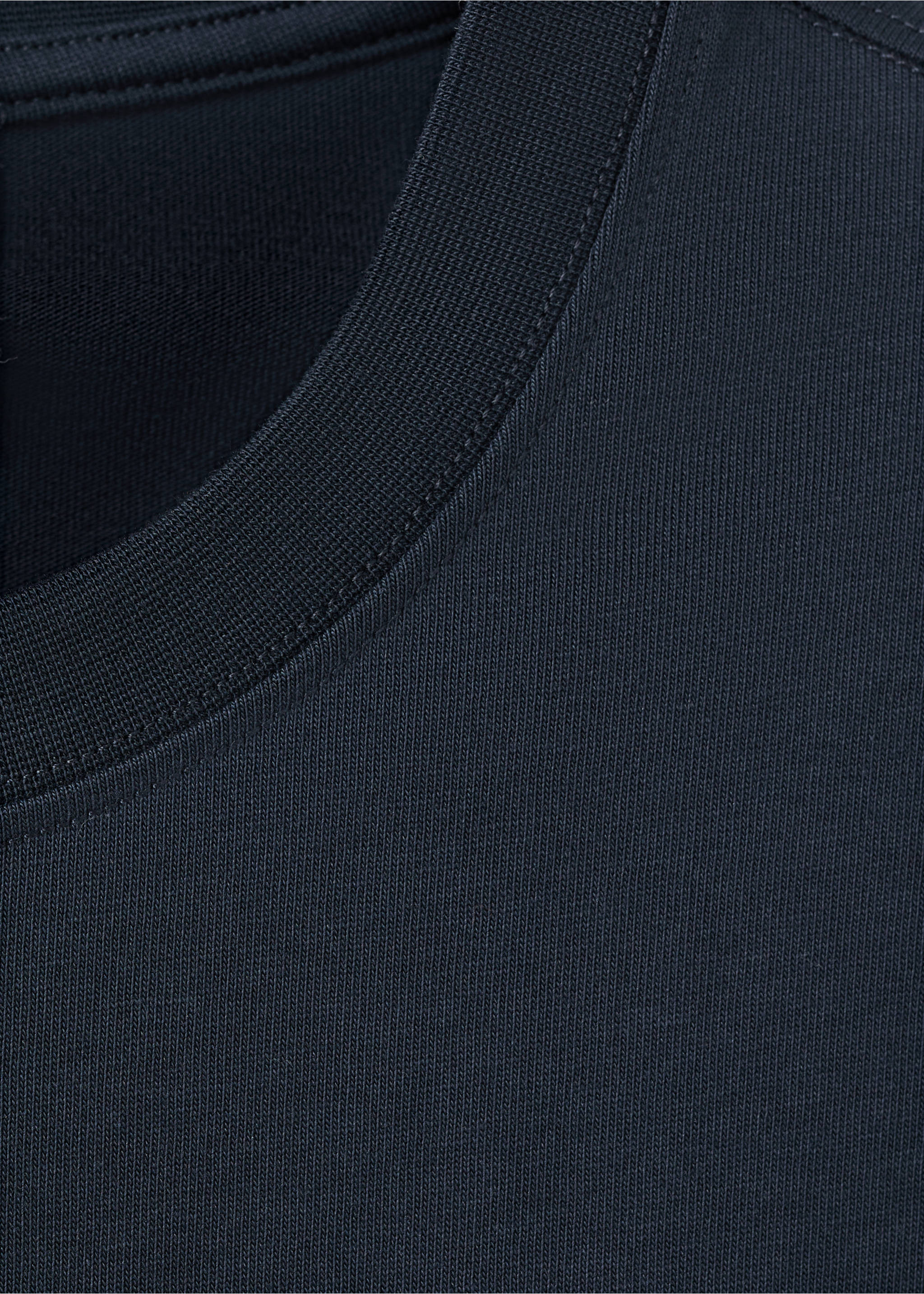 T-shirt 100 % coton relaxed-fit - Détail de l'article 8, Bleu marine foncé. Ref: 17011240-00.