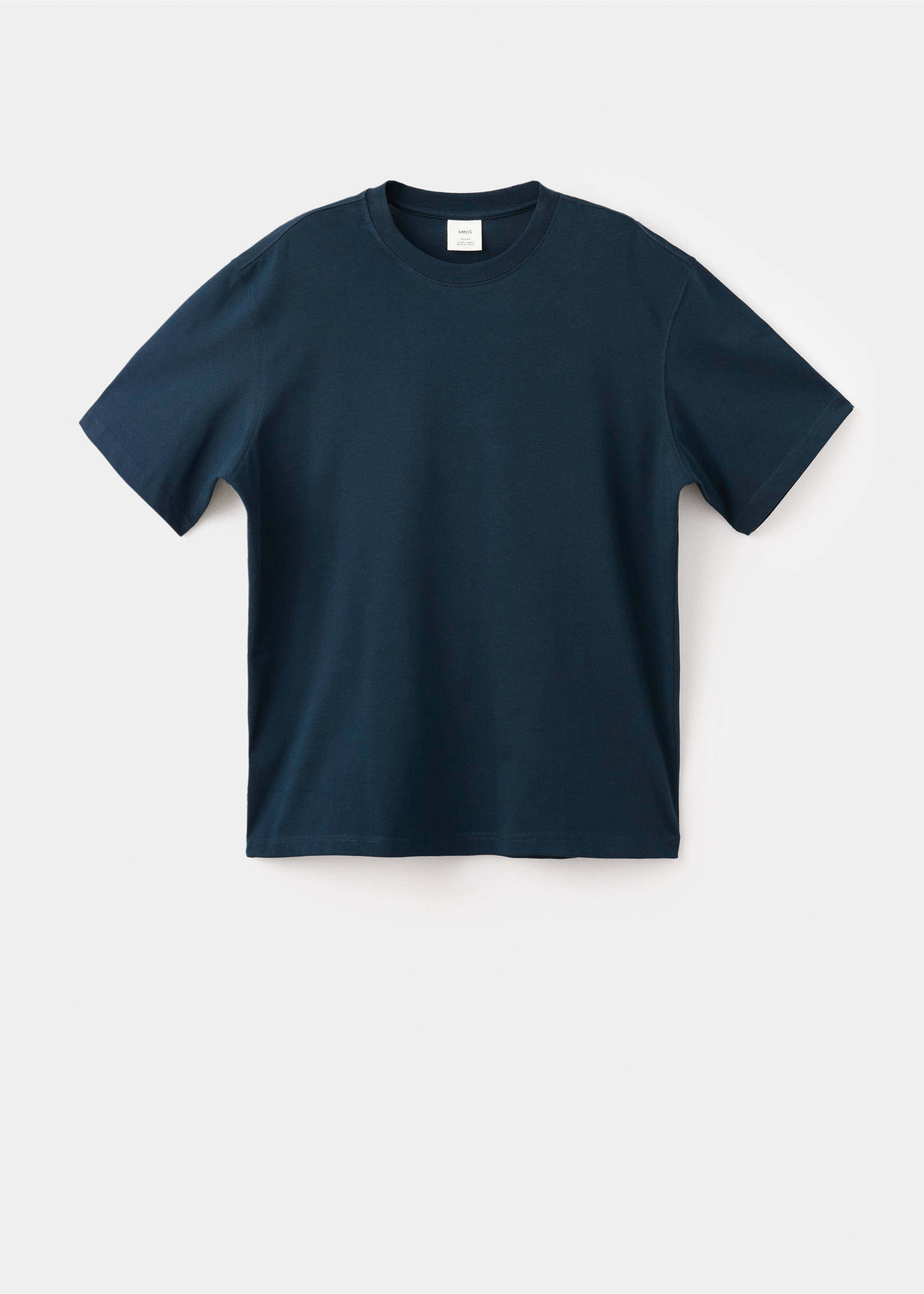 T-shirt 100 % coton relaxed-fit - Article sans modèle, Bleu marine foncé. Ref: 17011240-00.