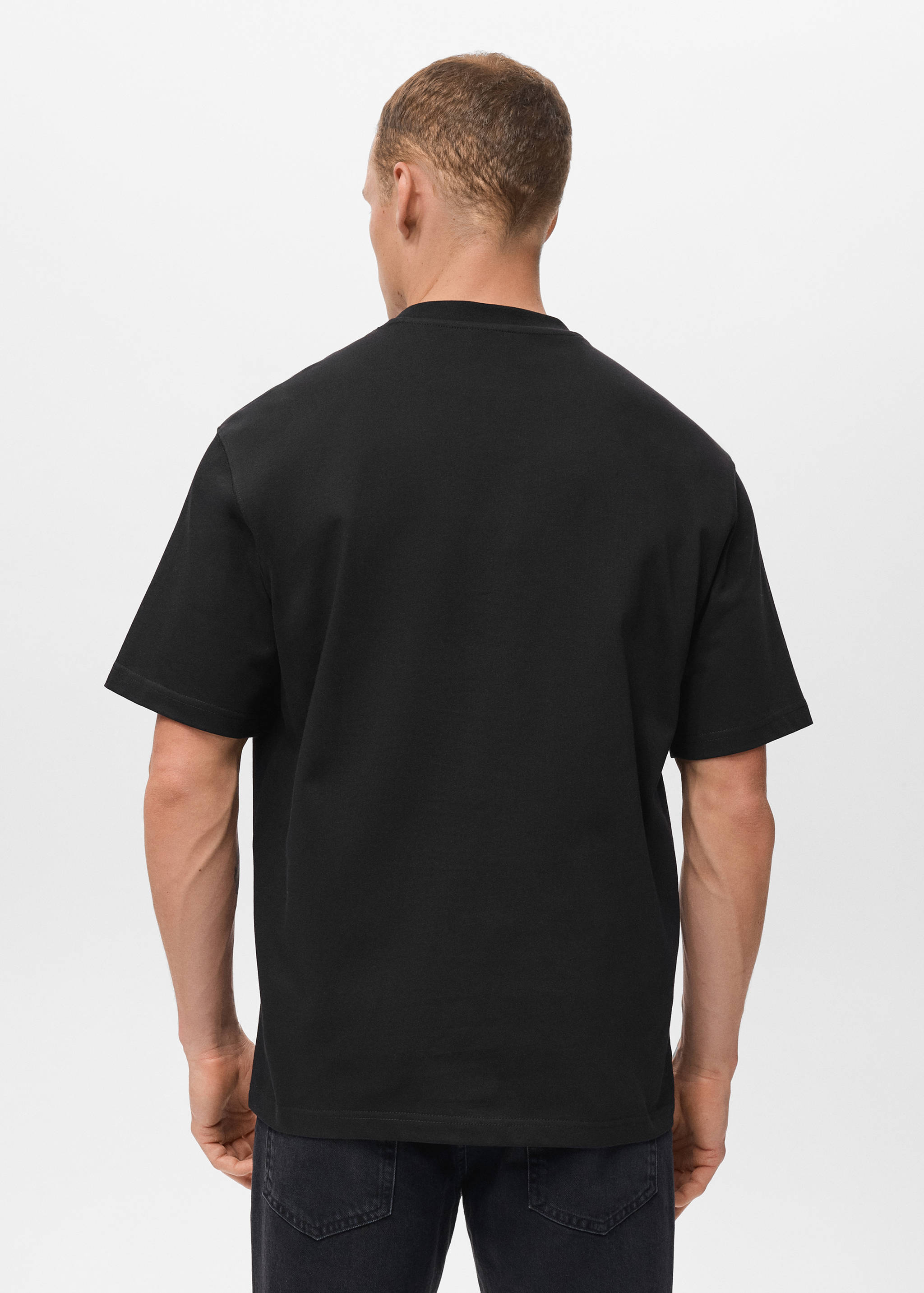 100% cotton relaxed-fit t-shirt - Reverse of the article