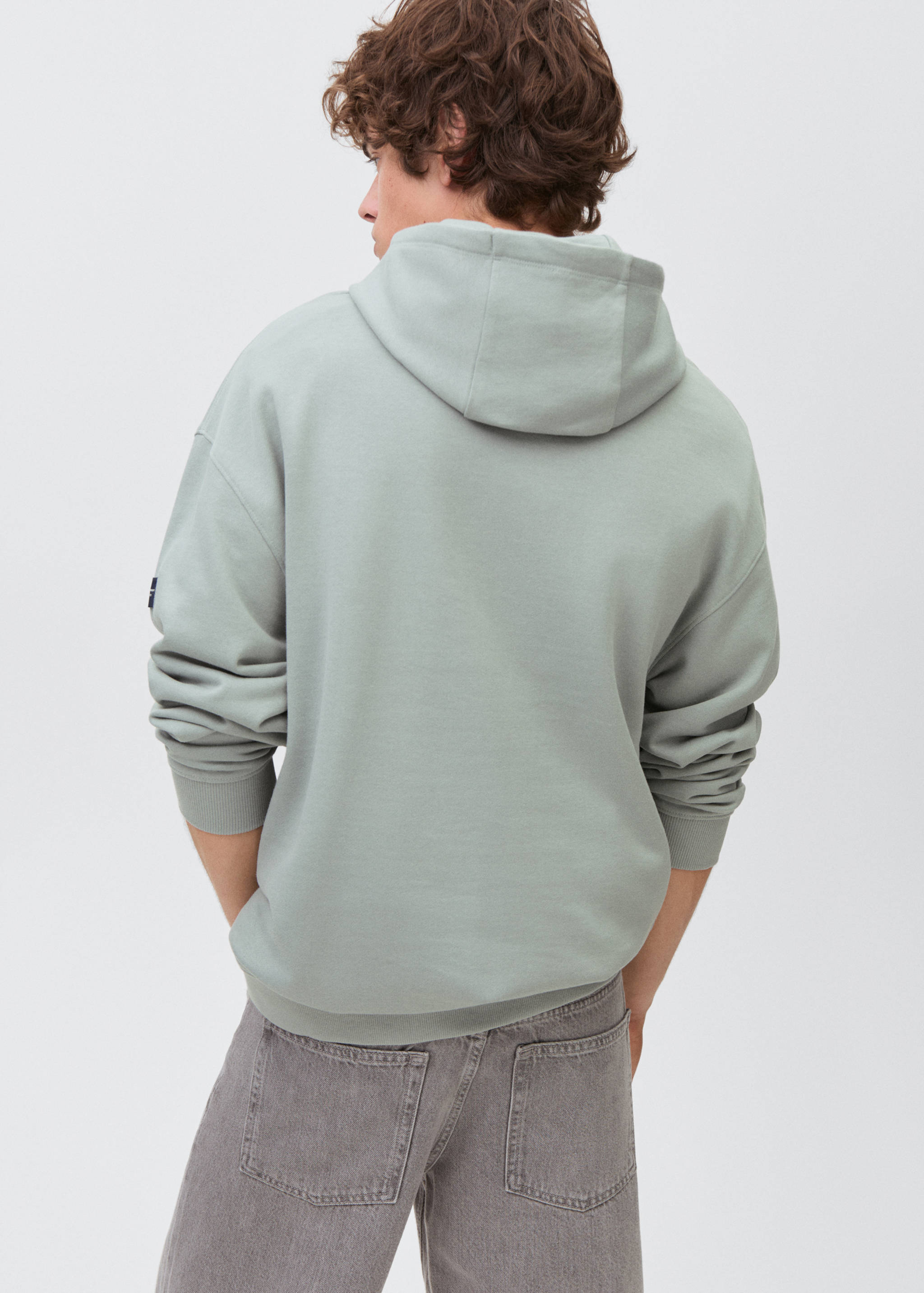 Hoodie cotton sweatshirt - Reverse of the article