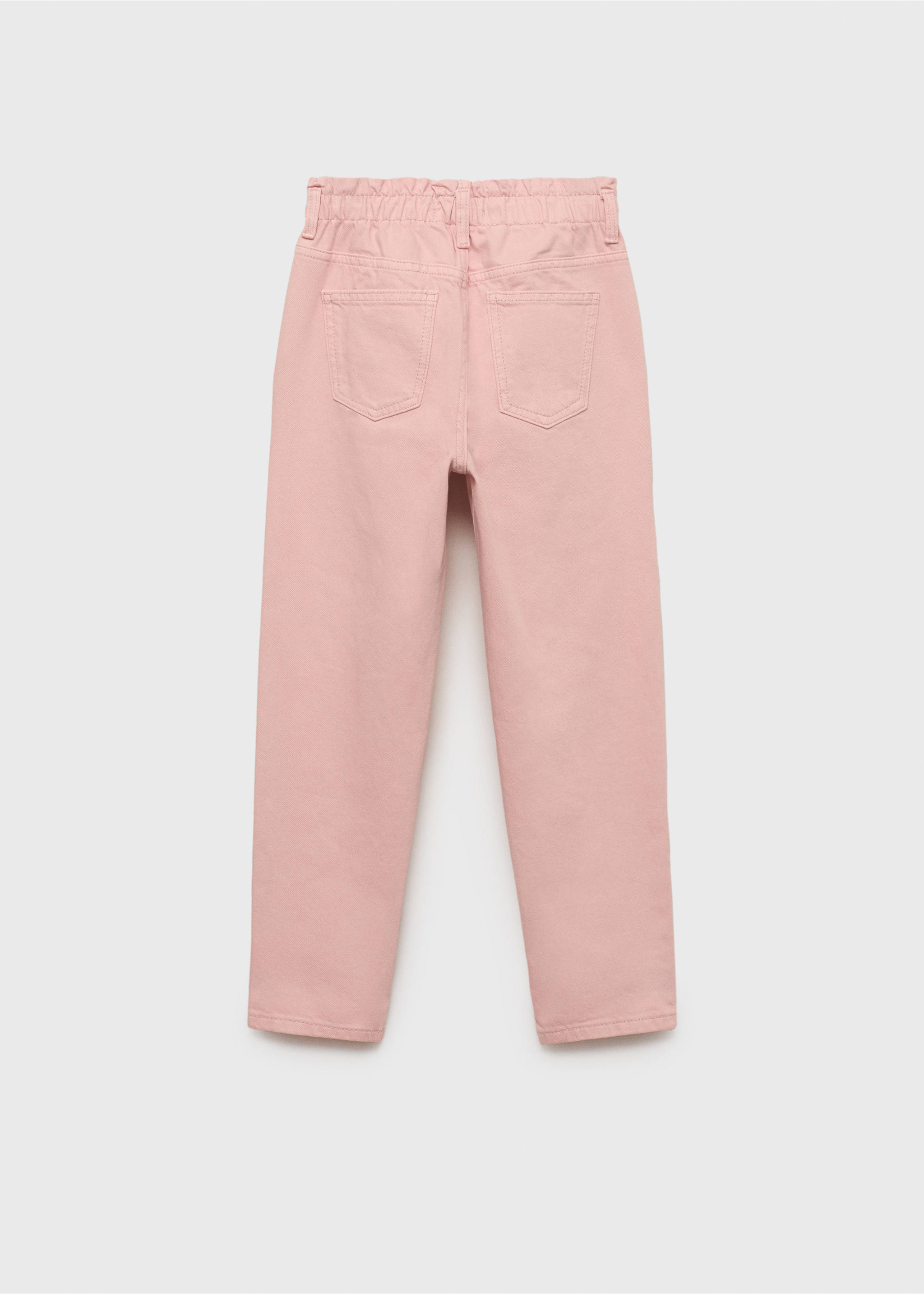 Jean paperbag - Verso de l’article, Rose. Ref: 17011250-00.