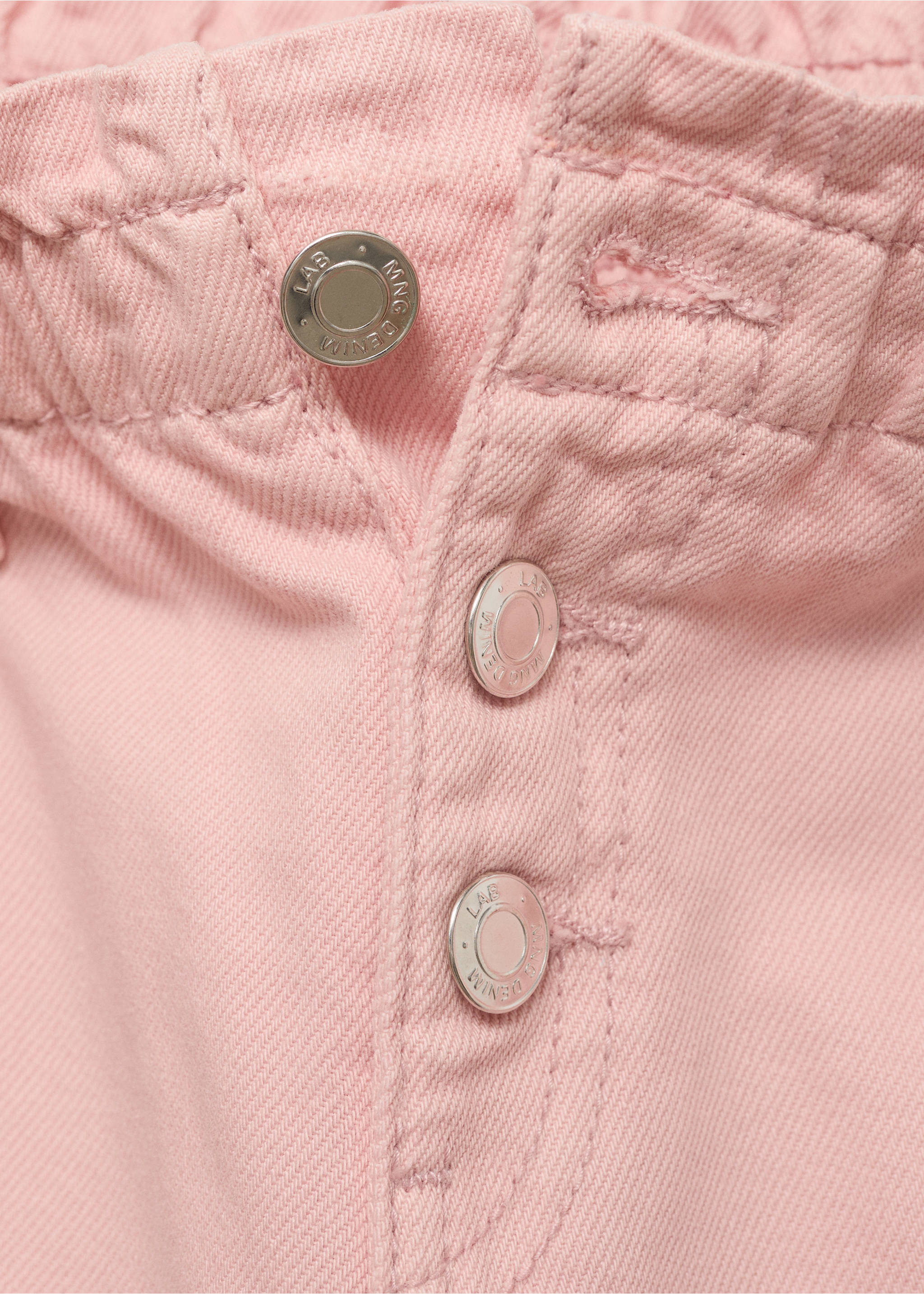 Jean paperbag - Détail de l'article 8, Rose. Ref: 17011250-00.