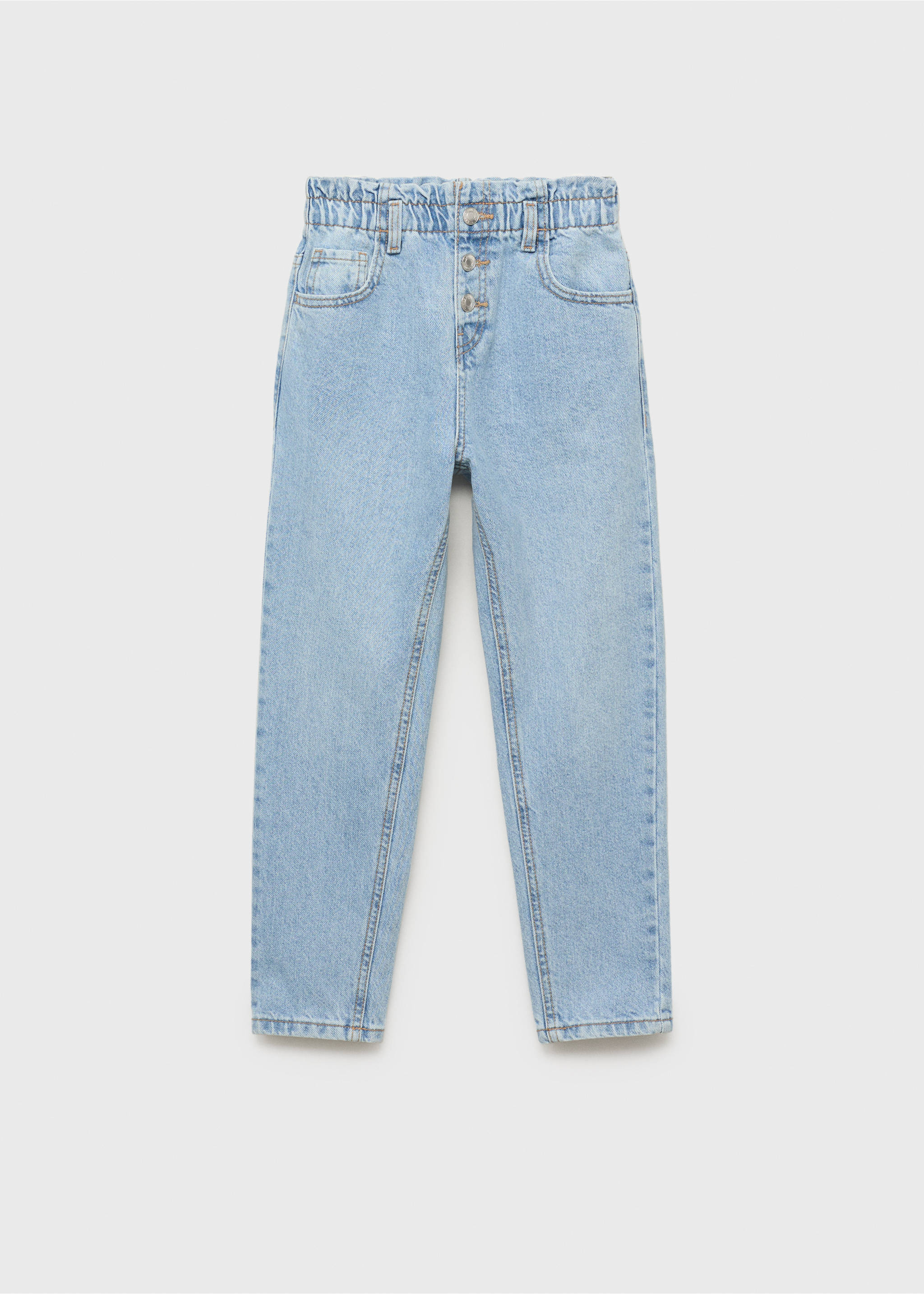 Jean paperbag - Article sans modèle, Bleu moyen. Ref: 17011250-00.