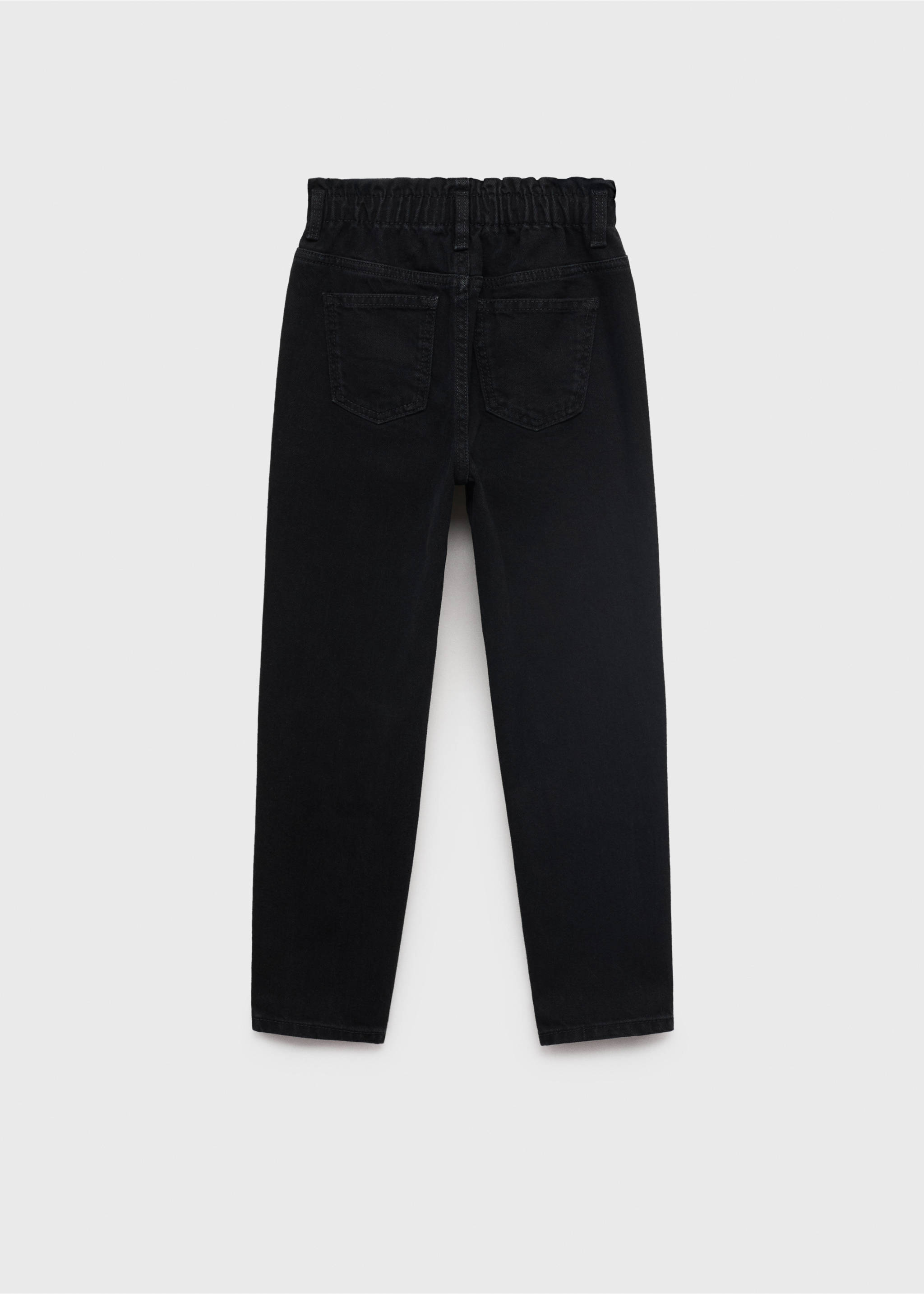 Jean paperbag - Verso de l’article, Black denim. Ref: 17011250-00.