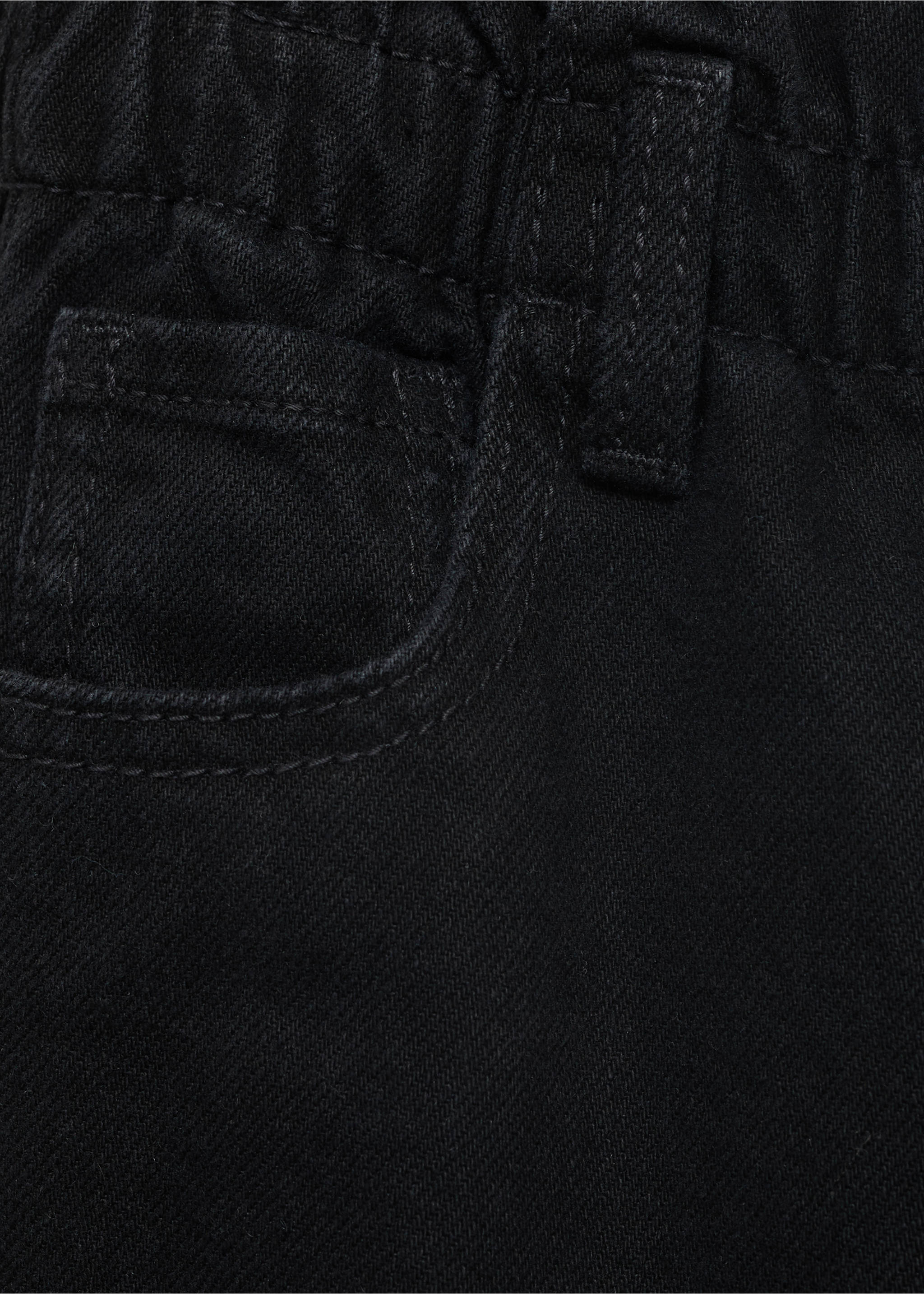 Jean paperbag - Détail de l'article 0, Black denim. Ref: 17011250-00.