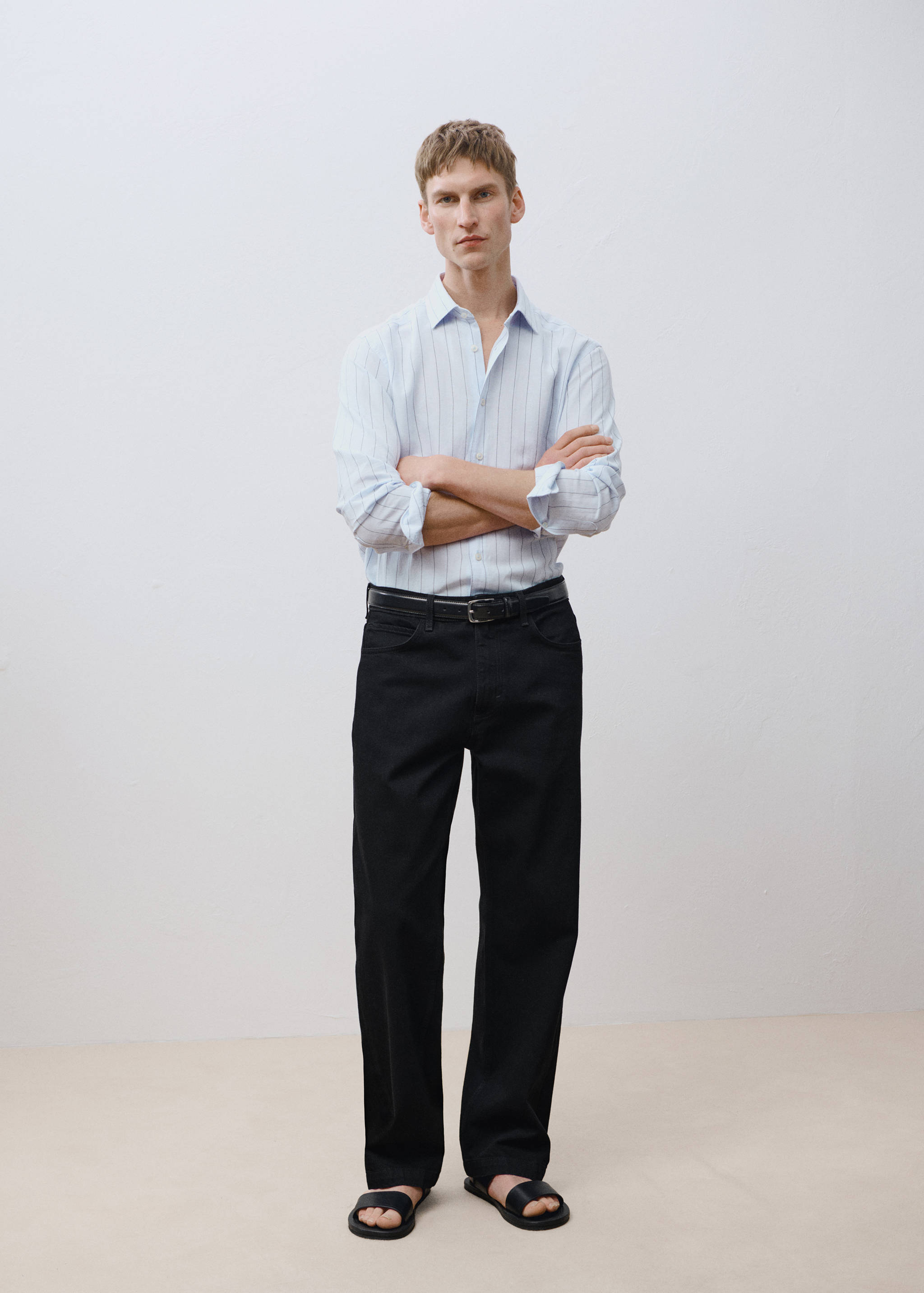 Koszula lniana w prążki - Szczegóły artykułu 5