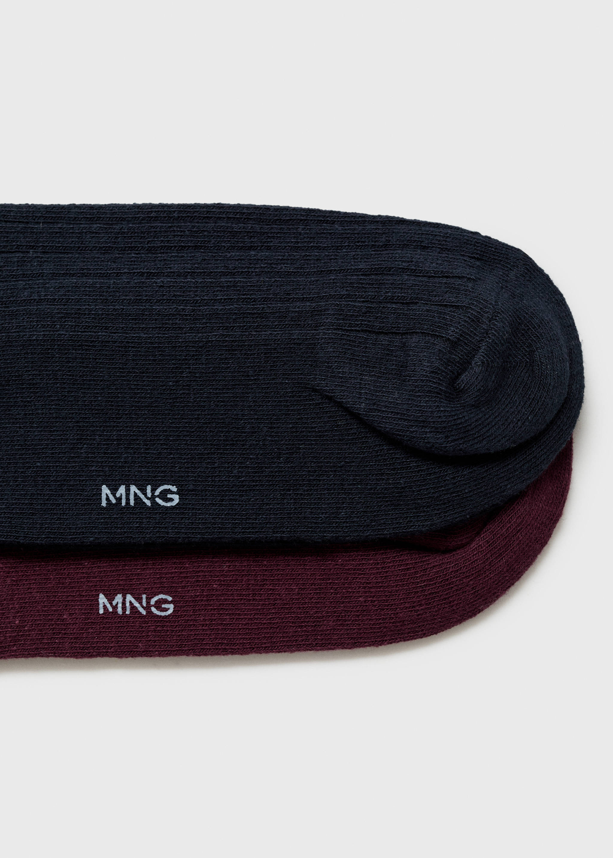 Pack of 2 ribbed cotton socks - Details of the article 0