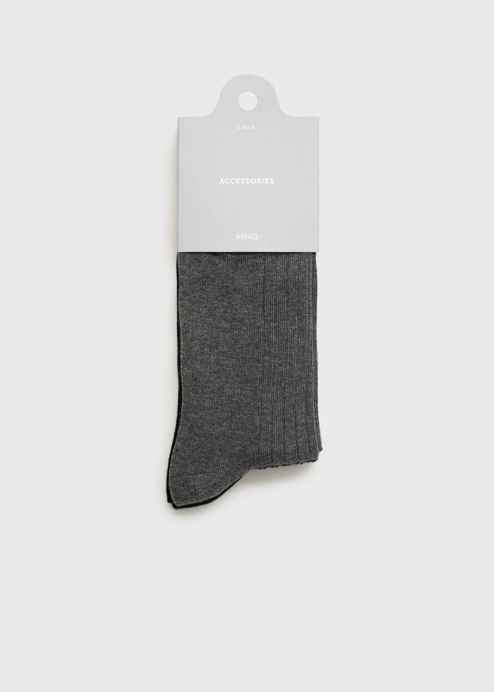 Pack of 2 ribbed cotton socks - Details of the article 0