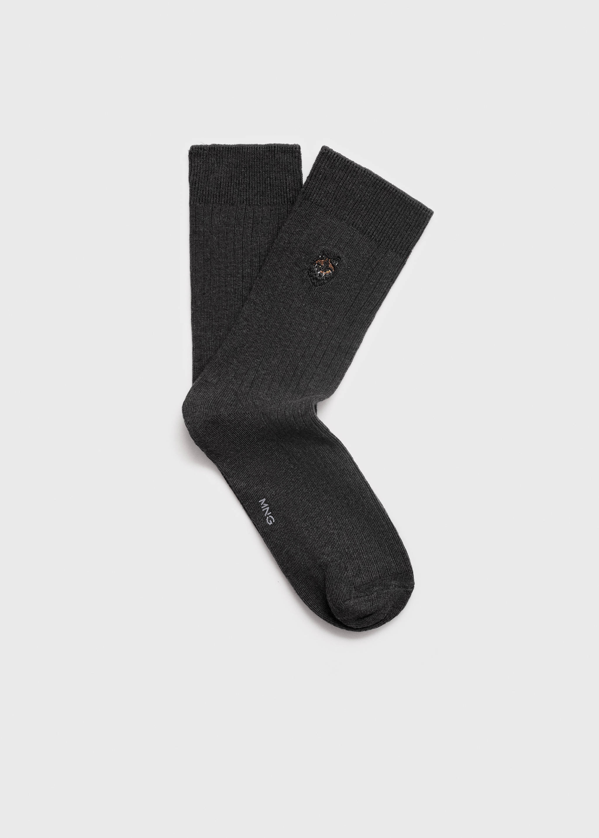 Embroidered cotton socks - Article without model