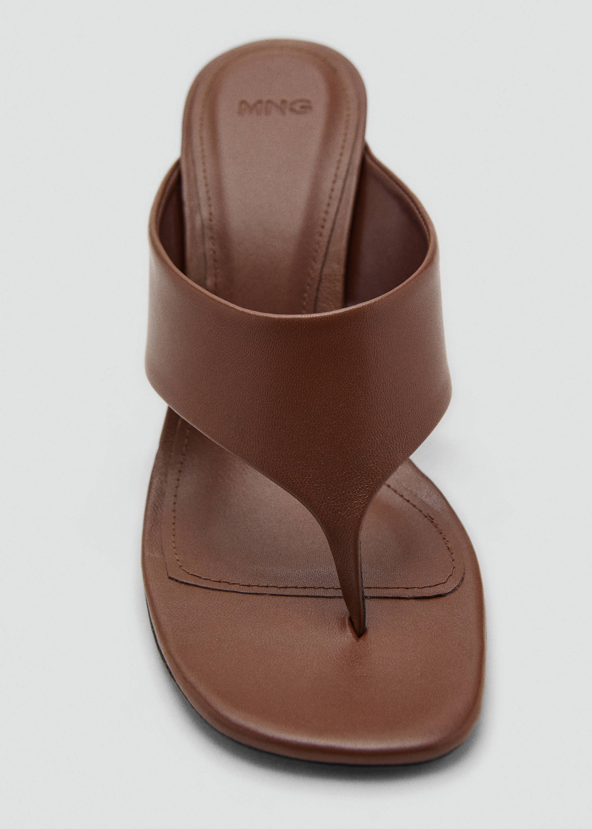 Contrast wedge leather sandal - Details of the article 3