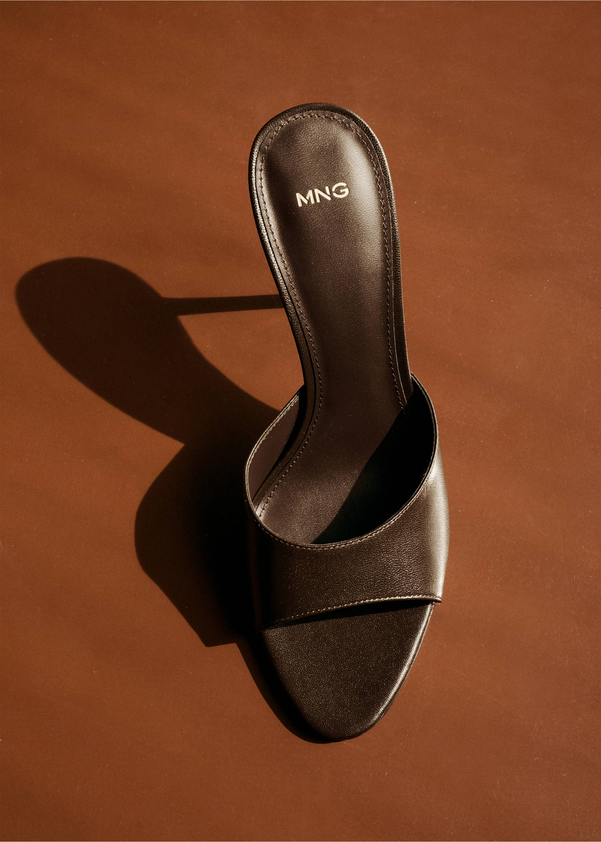 Heel leather sandals - Details of the article 6, Petrol Blue. Ref: 17011263-00.