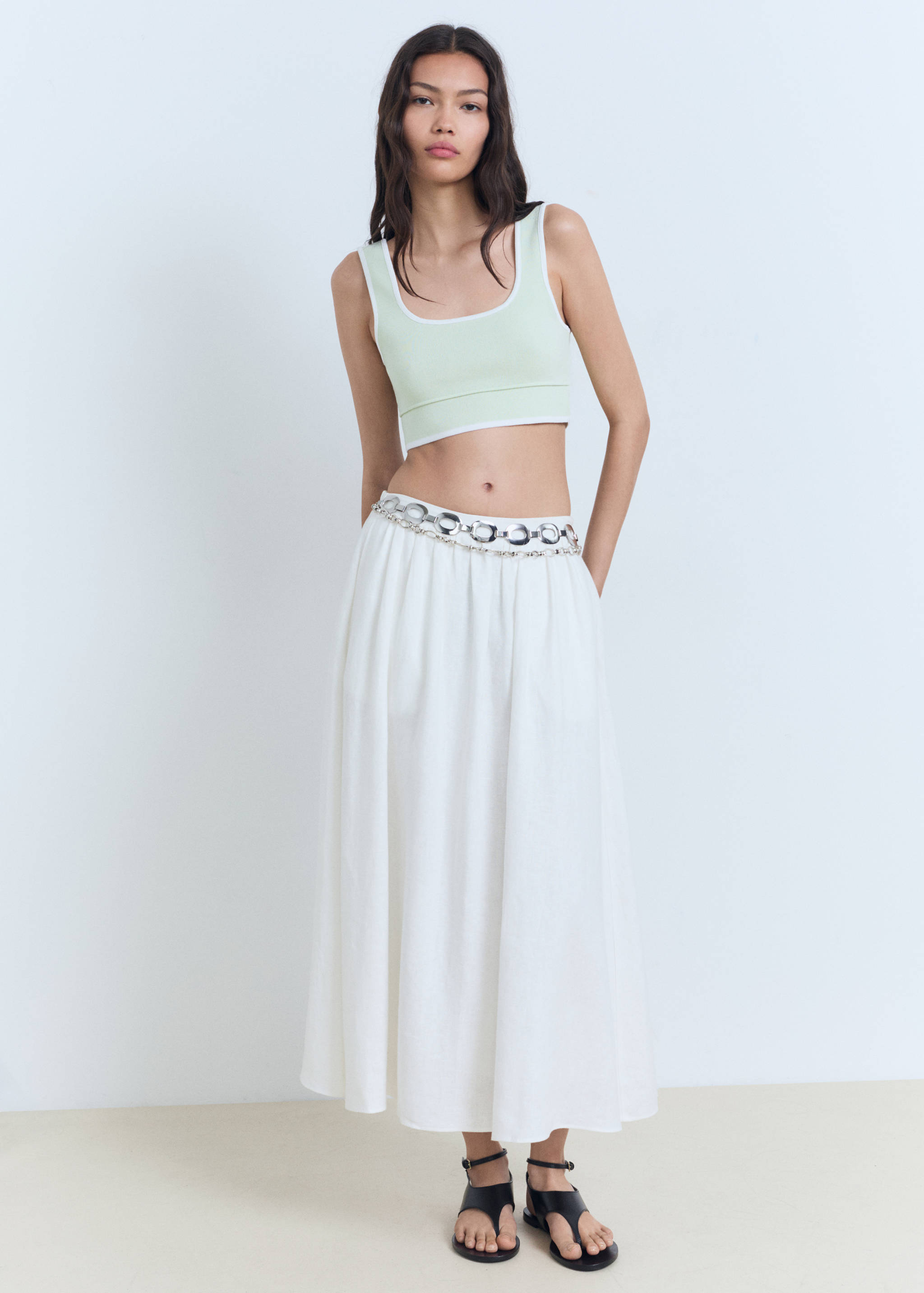 Top maille bords contrastants - Plan général