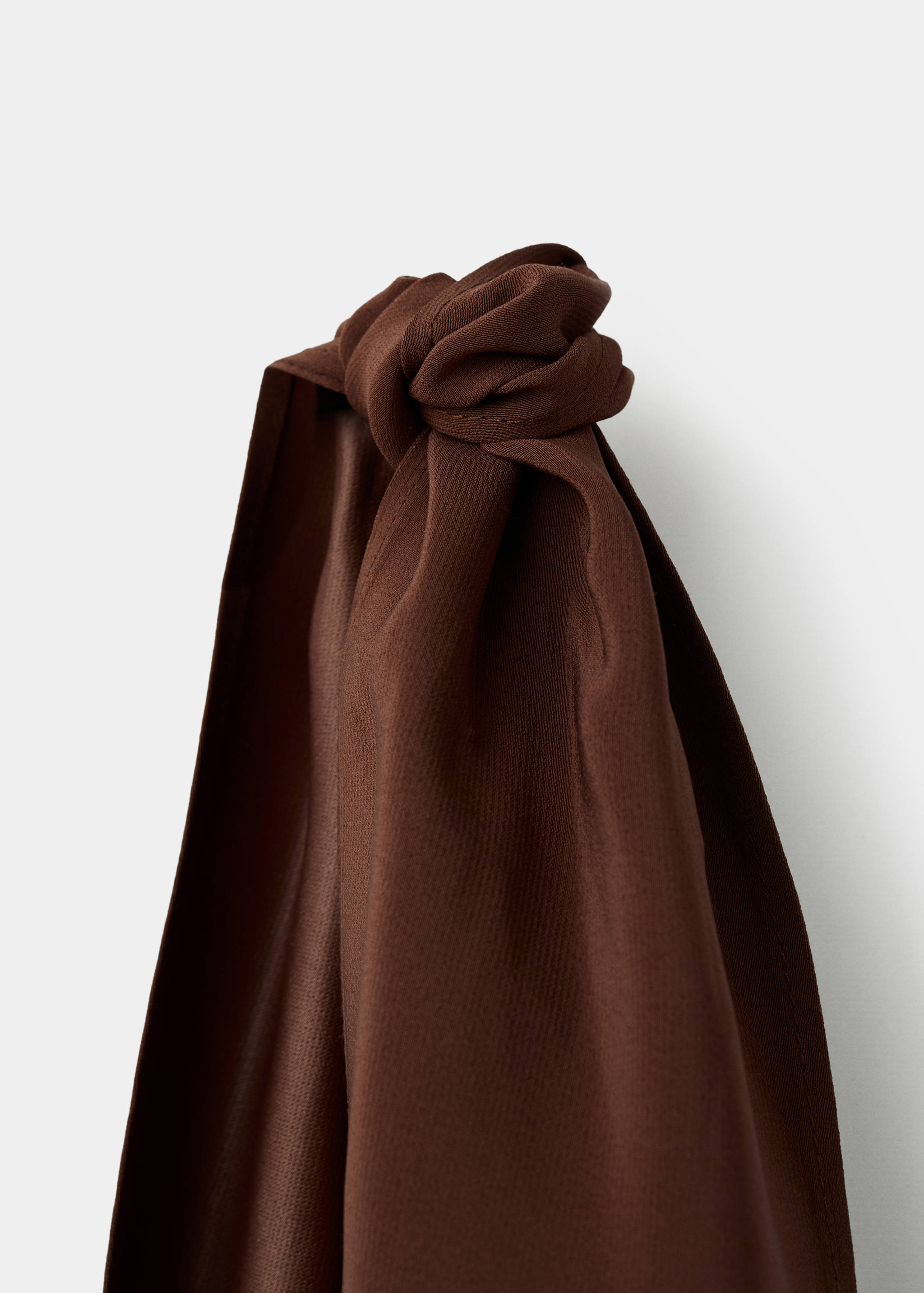 Asymmetrical dress with knot strap - Details of the article 0