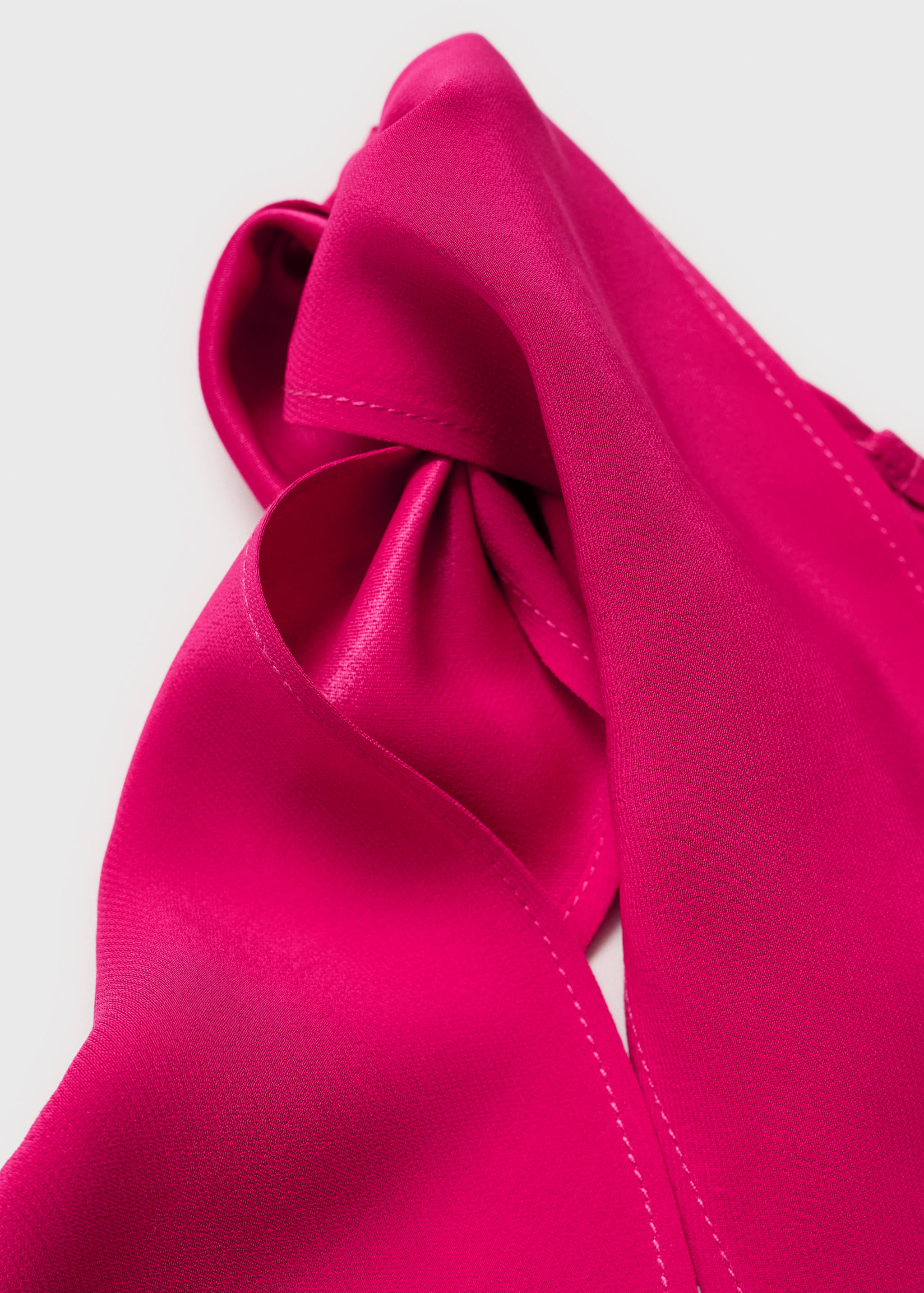 Asymmetrical dress with knot strap - Details of the article 0