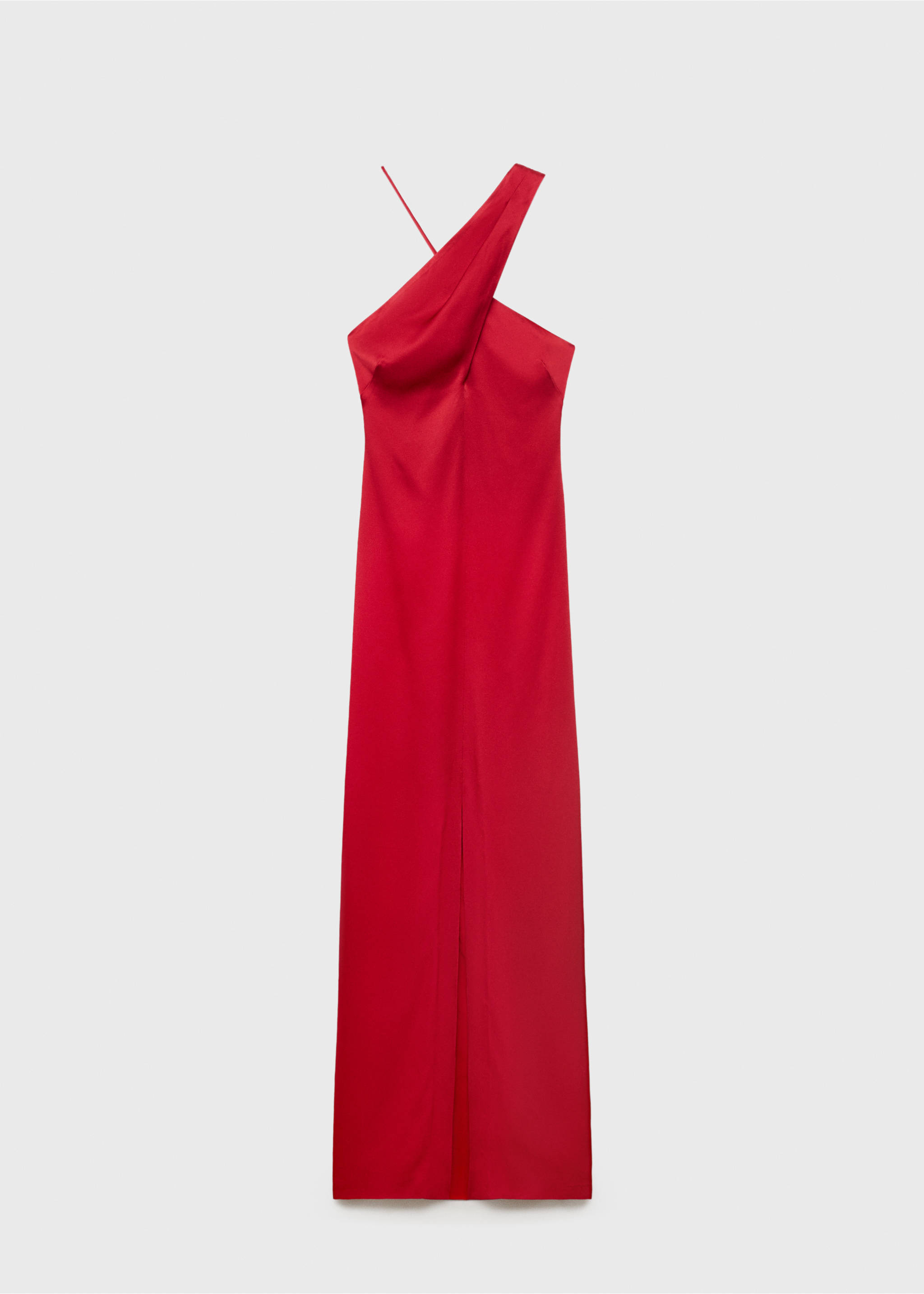 Vestido escote cruzado abertura - Artículo sin modelo, Rojo. Ref: 17011272-00.