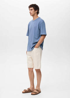T-shirt with printed patch — Blue 5