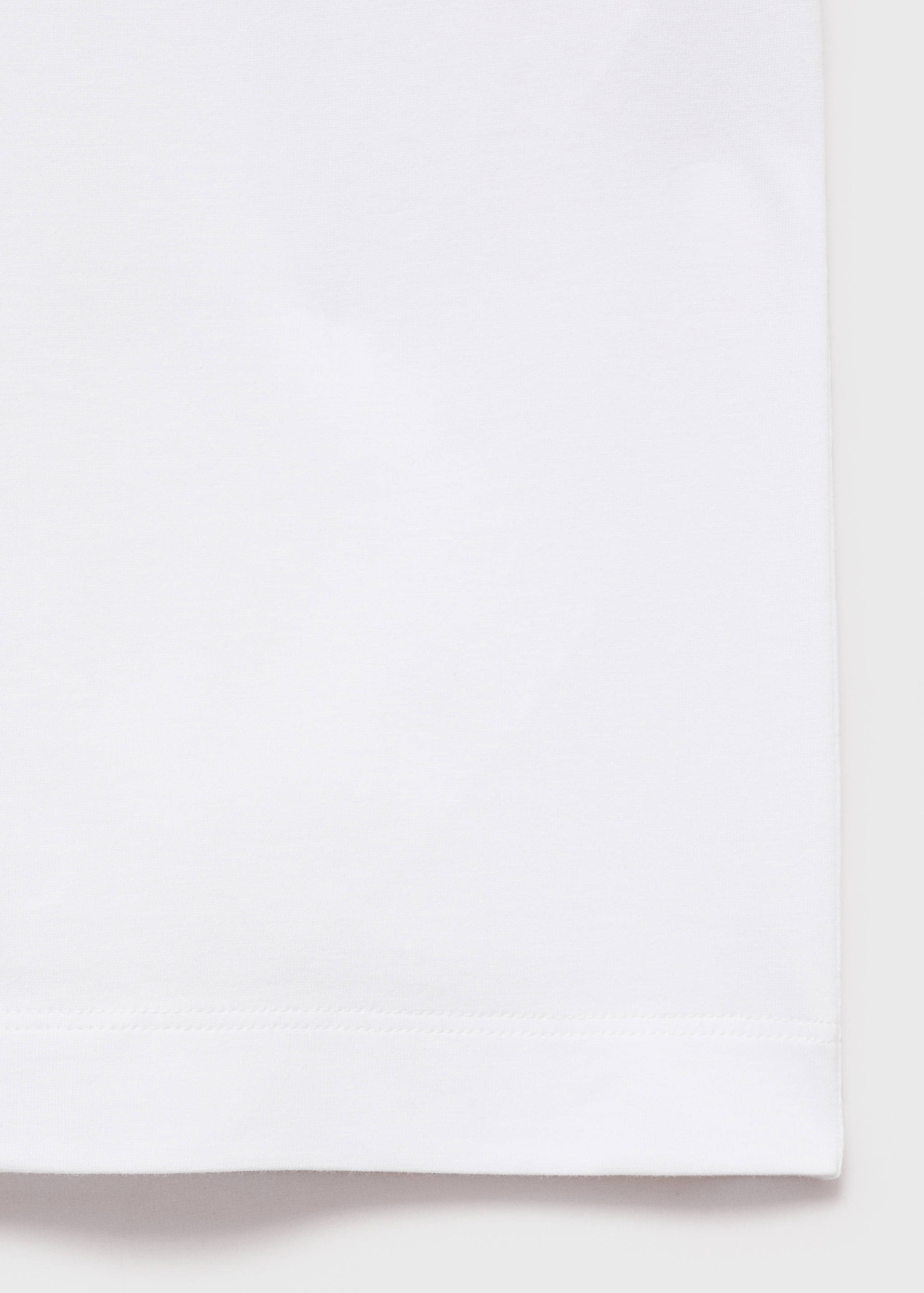 100% cotton t-shirt with embroidered detail - Details of the article 8