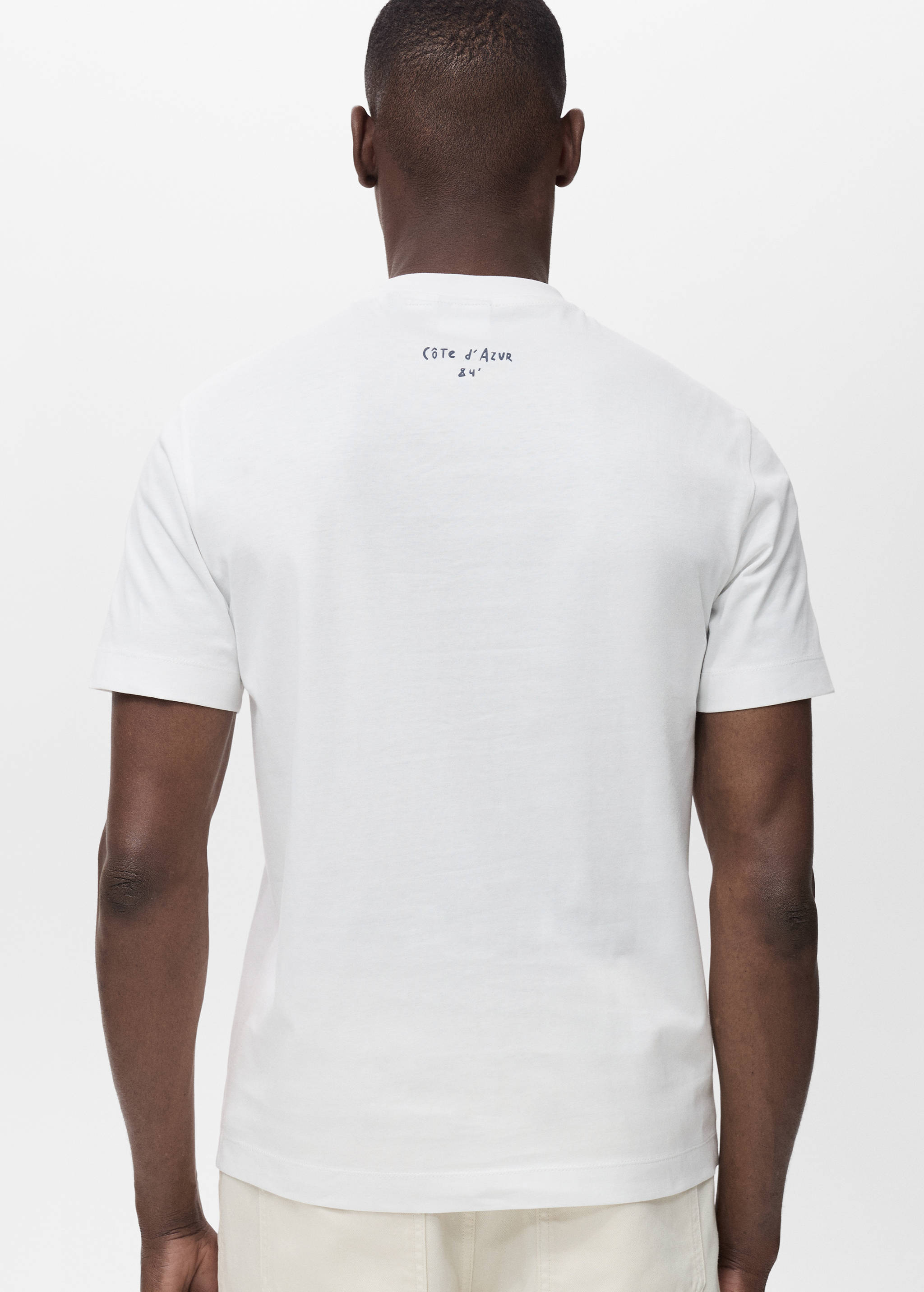 100% cotton printed t-shirt - Reverse of the article