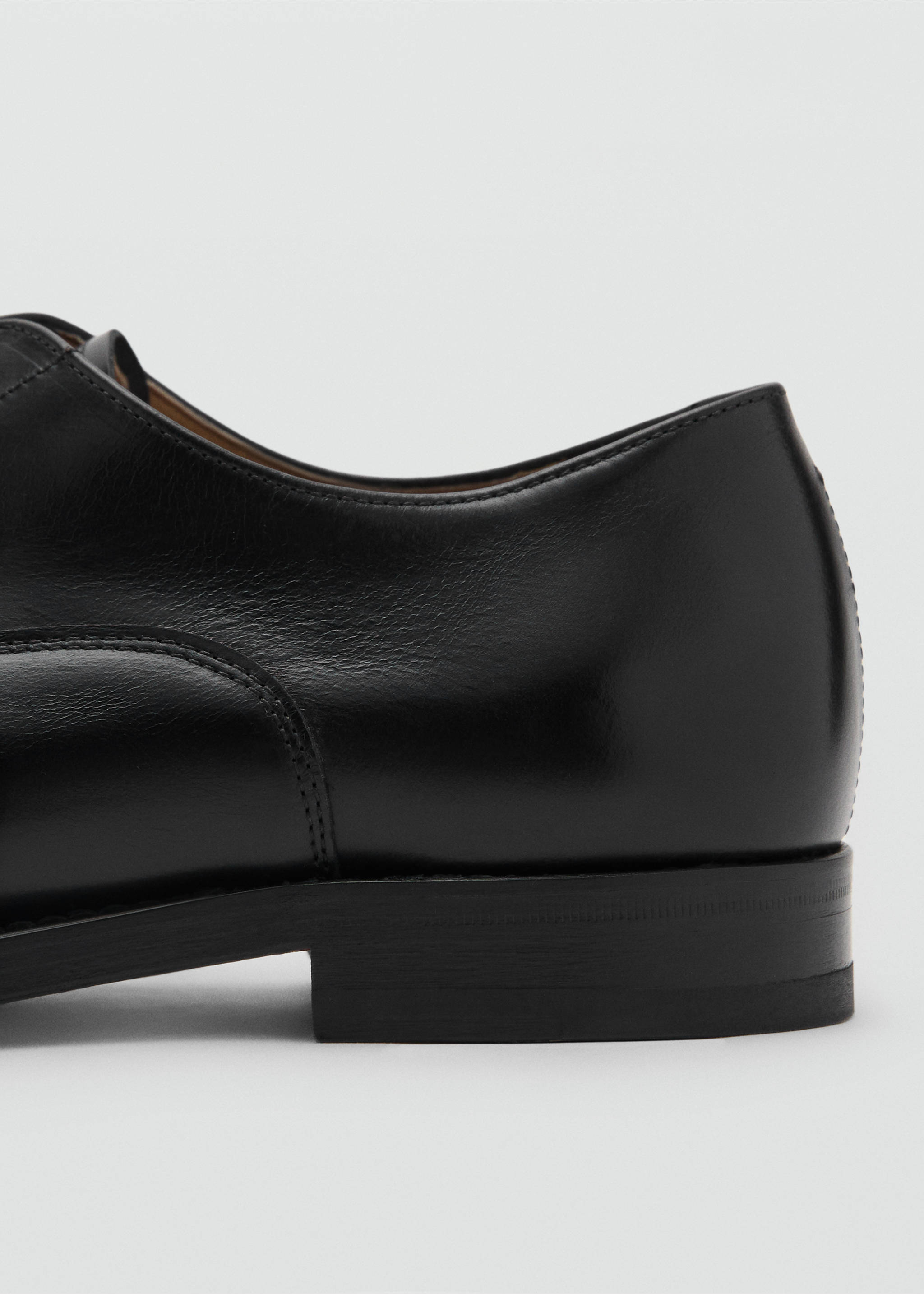 Chaussures style richelieus cuir - Détail de l'article 1, Noir. Ref: 17011283-00.