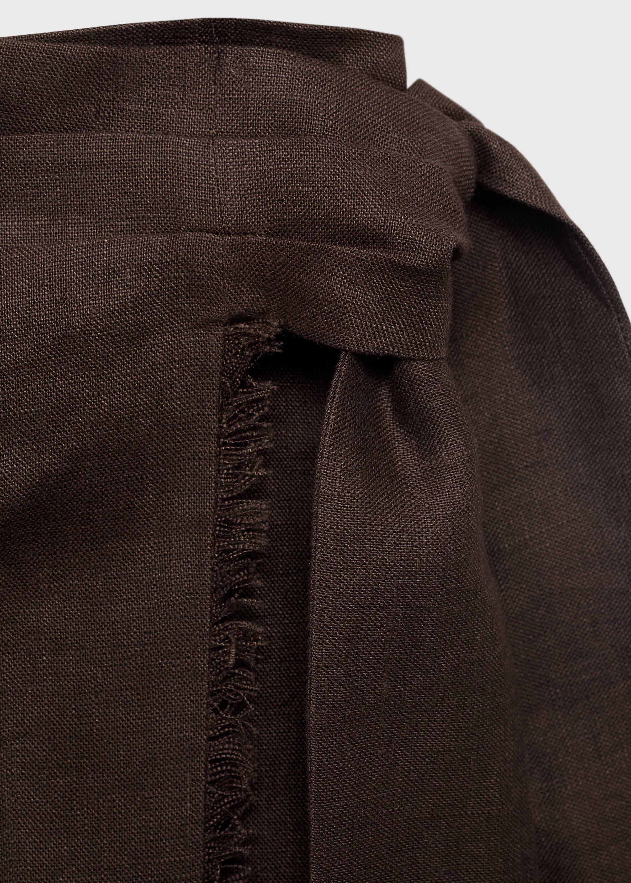 Linen sarong skirt - Details of the article 8