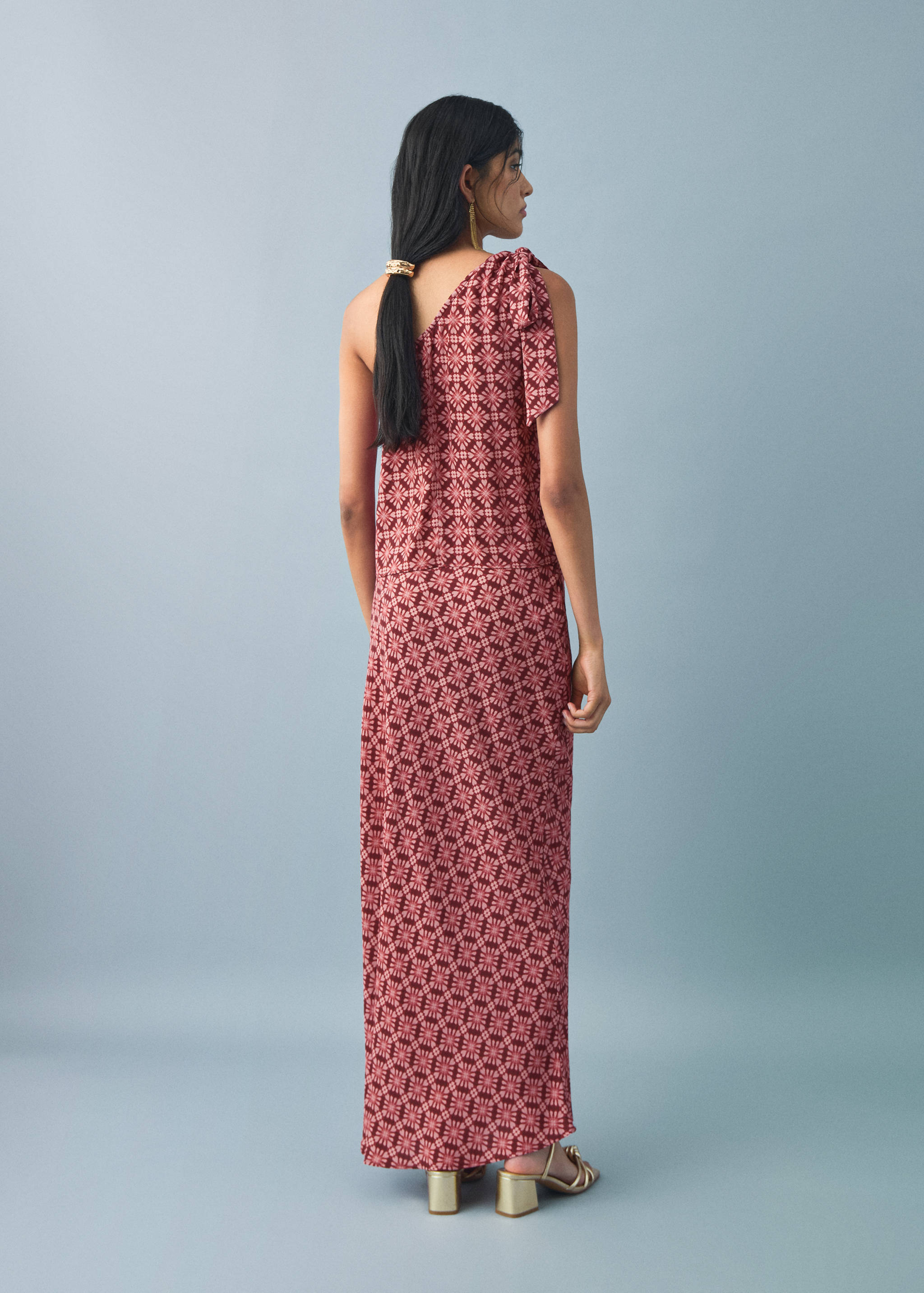 Splývavá sukně s potiskem - Zadní strana zboží