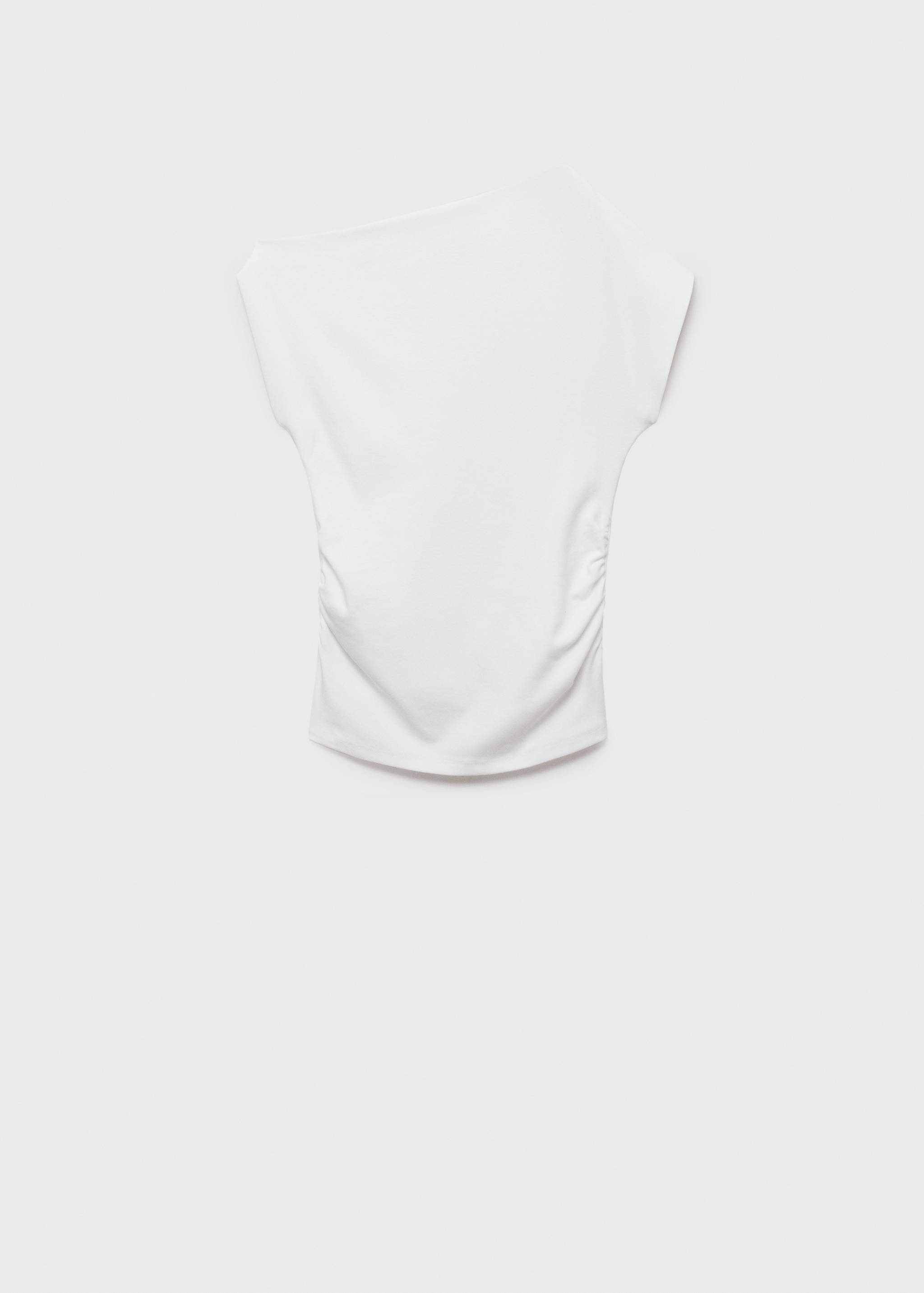 Top algodón cuello asimétrico - Artículo sin modelo