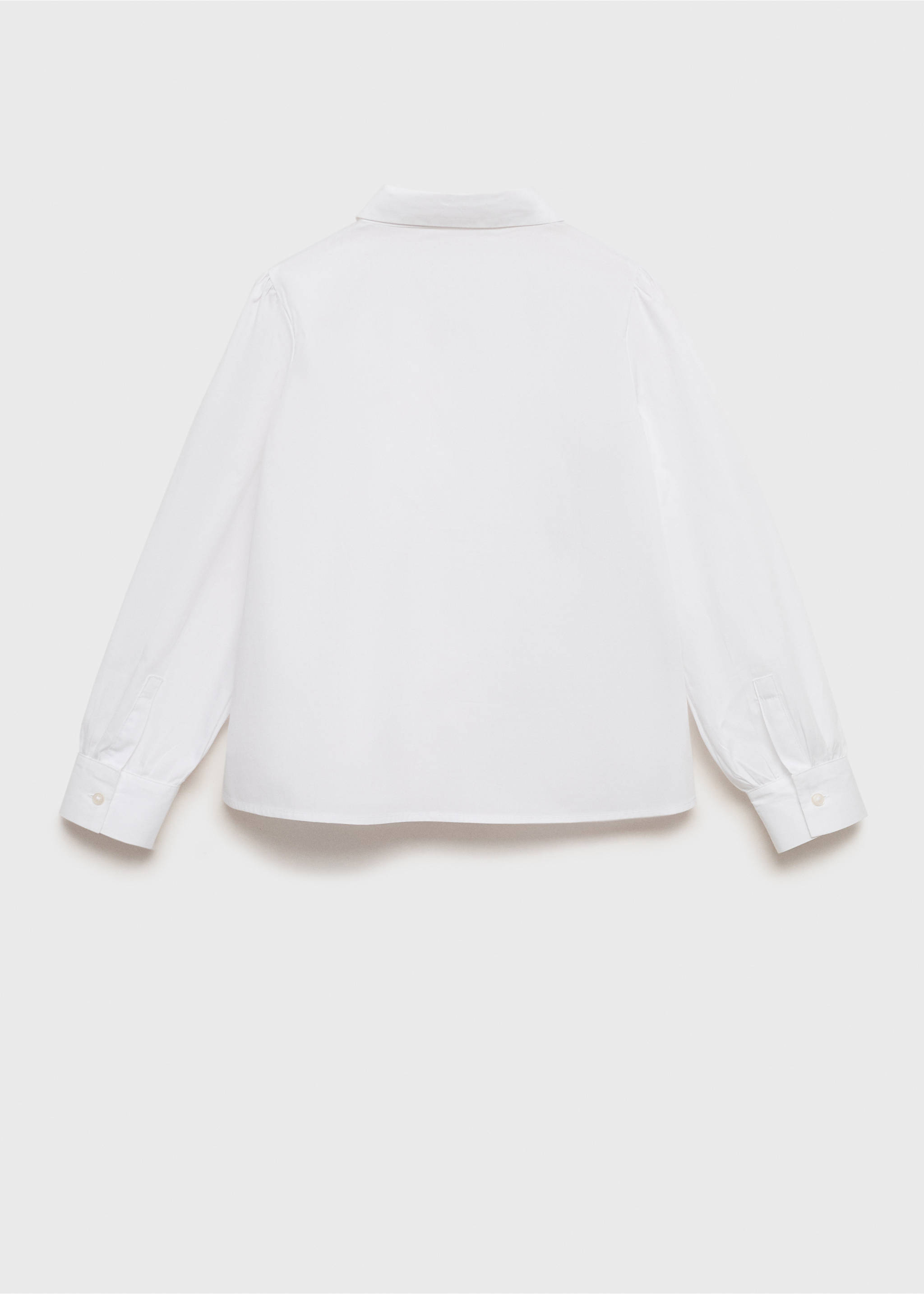 Chemise longue coton - Verso de l’article, Blanc. Ref: 17011519-00.