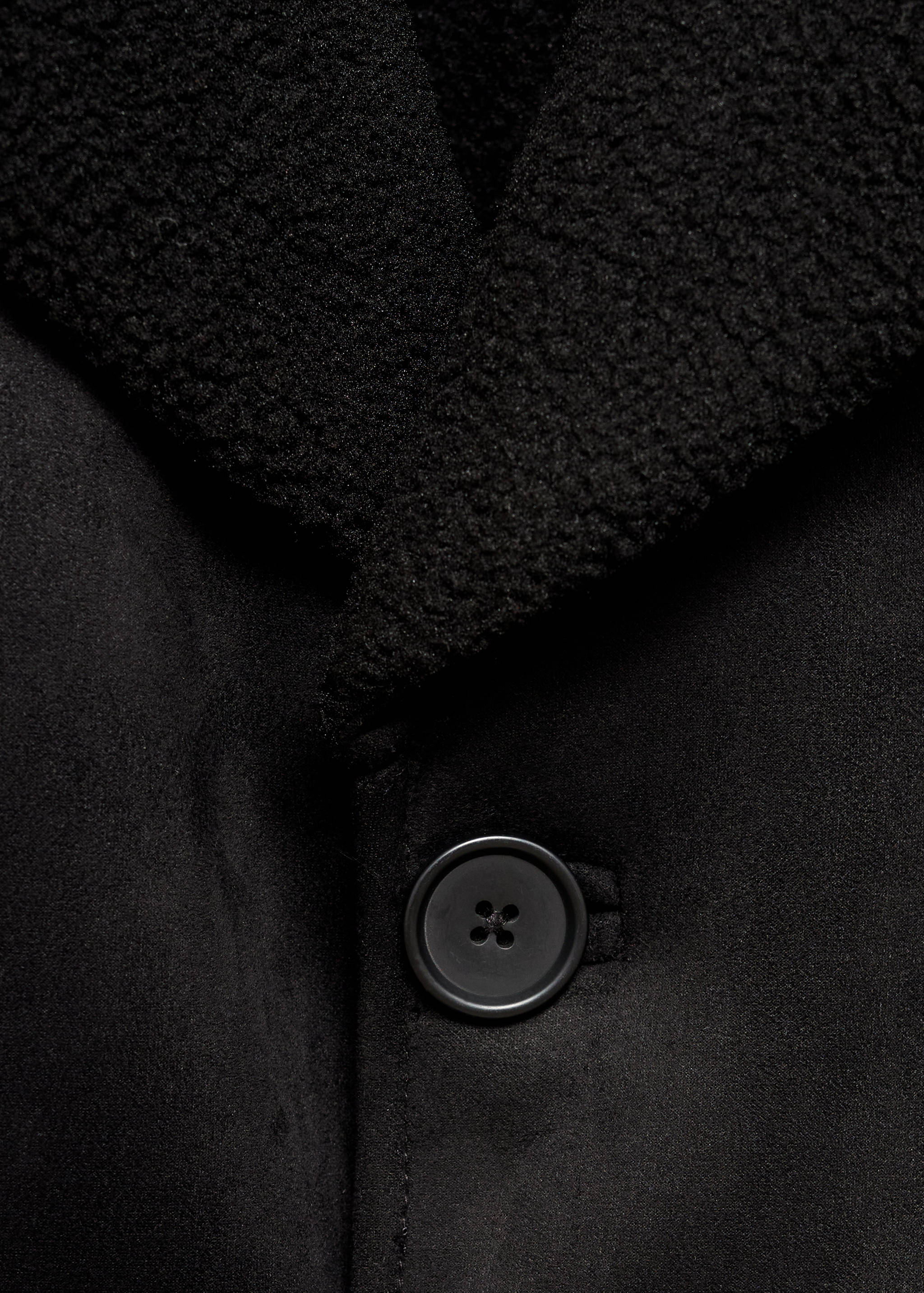 Manteau effet daim imitation mouton retourné - Détail de l'article 8