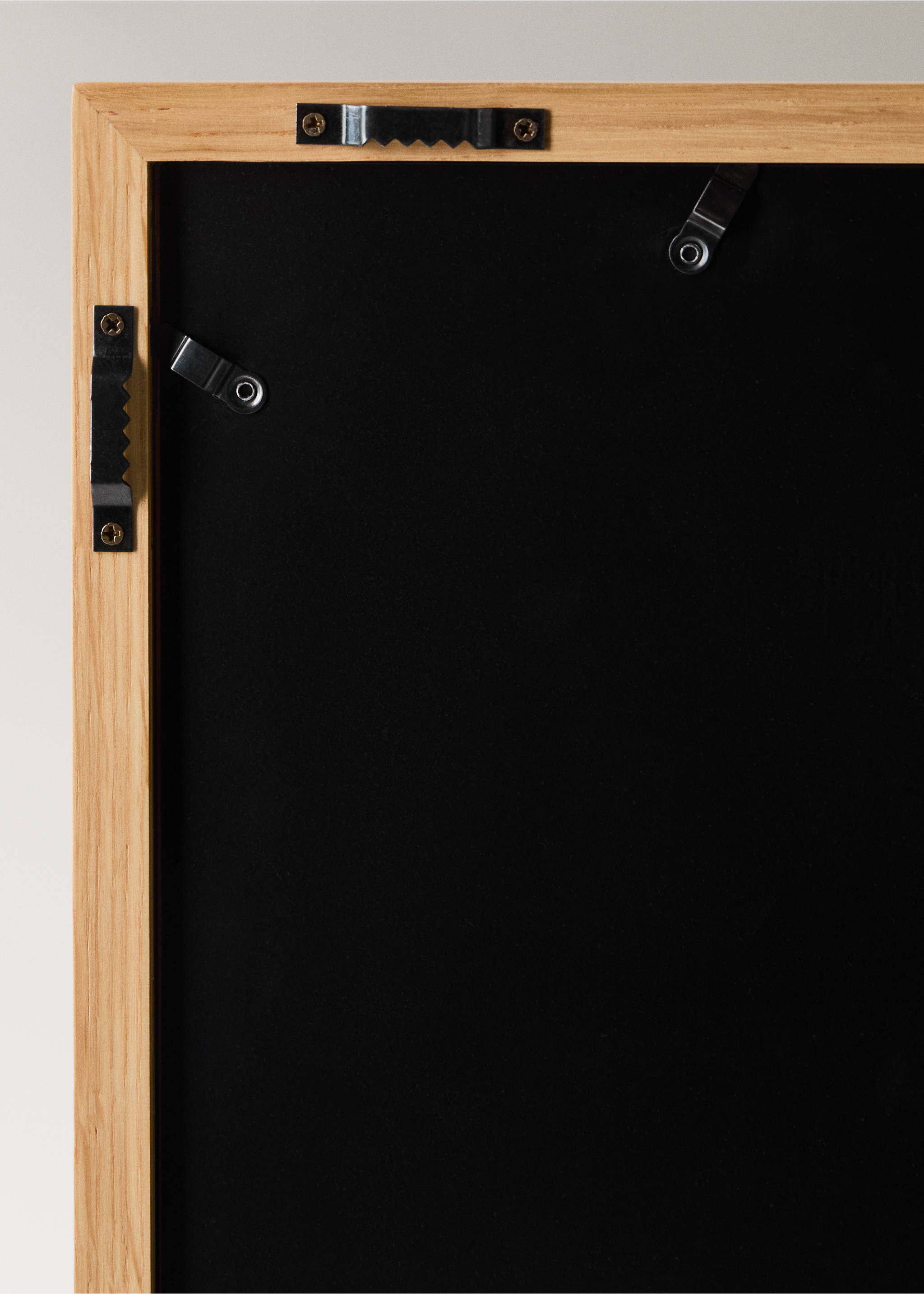 Veliki glatki drveni okvir s paspartuom - Detalji artikla 3, Smeđa. Ref: 17011526-00.