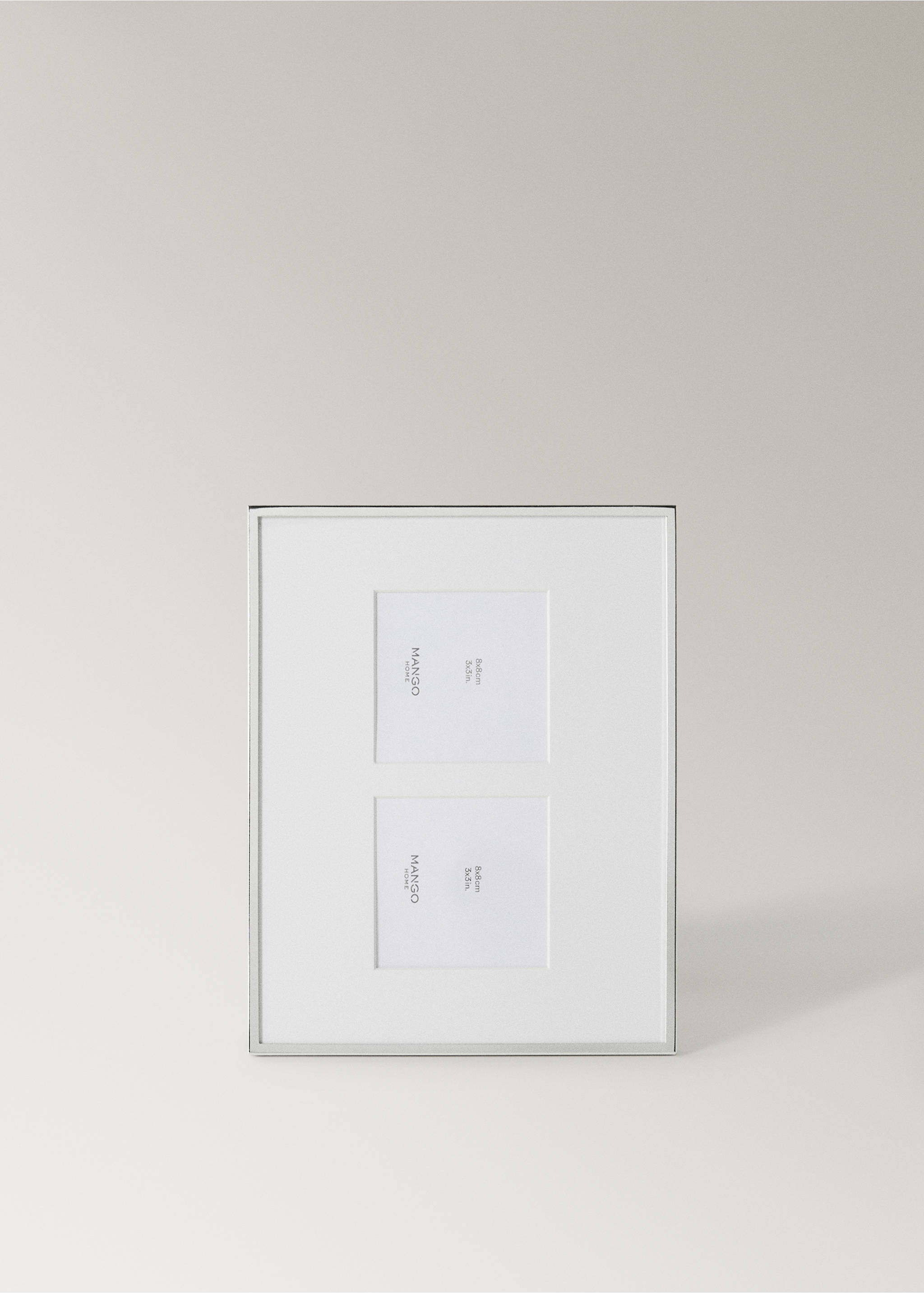 Double metal frame - Details of the article 1, Silver. Ref: 17011533-00.