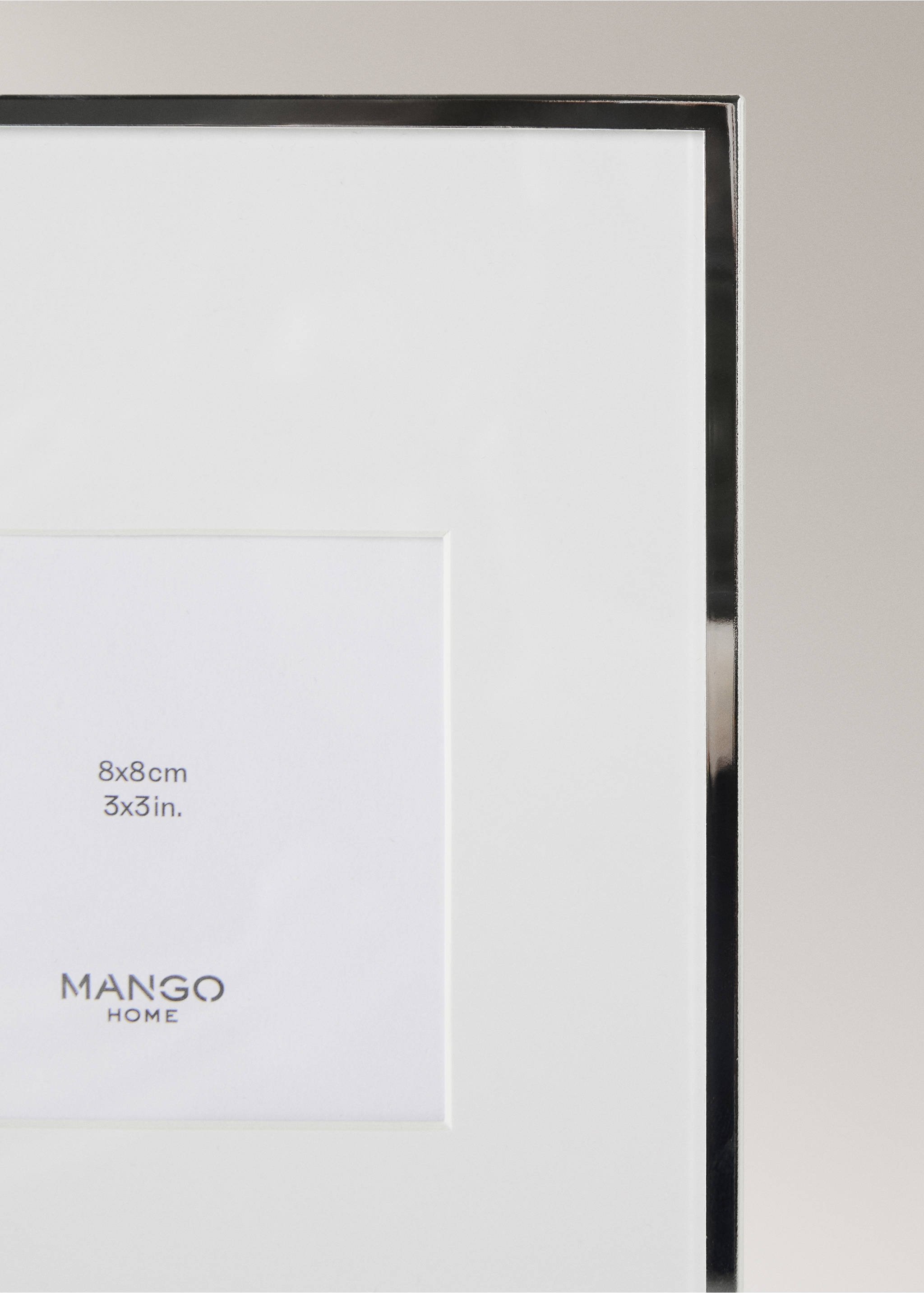 Double metal frame - Details of the article 3, Silver. Ref: 17011533-00.