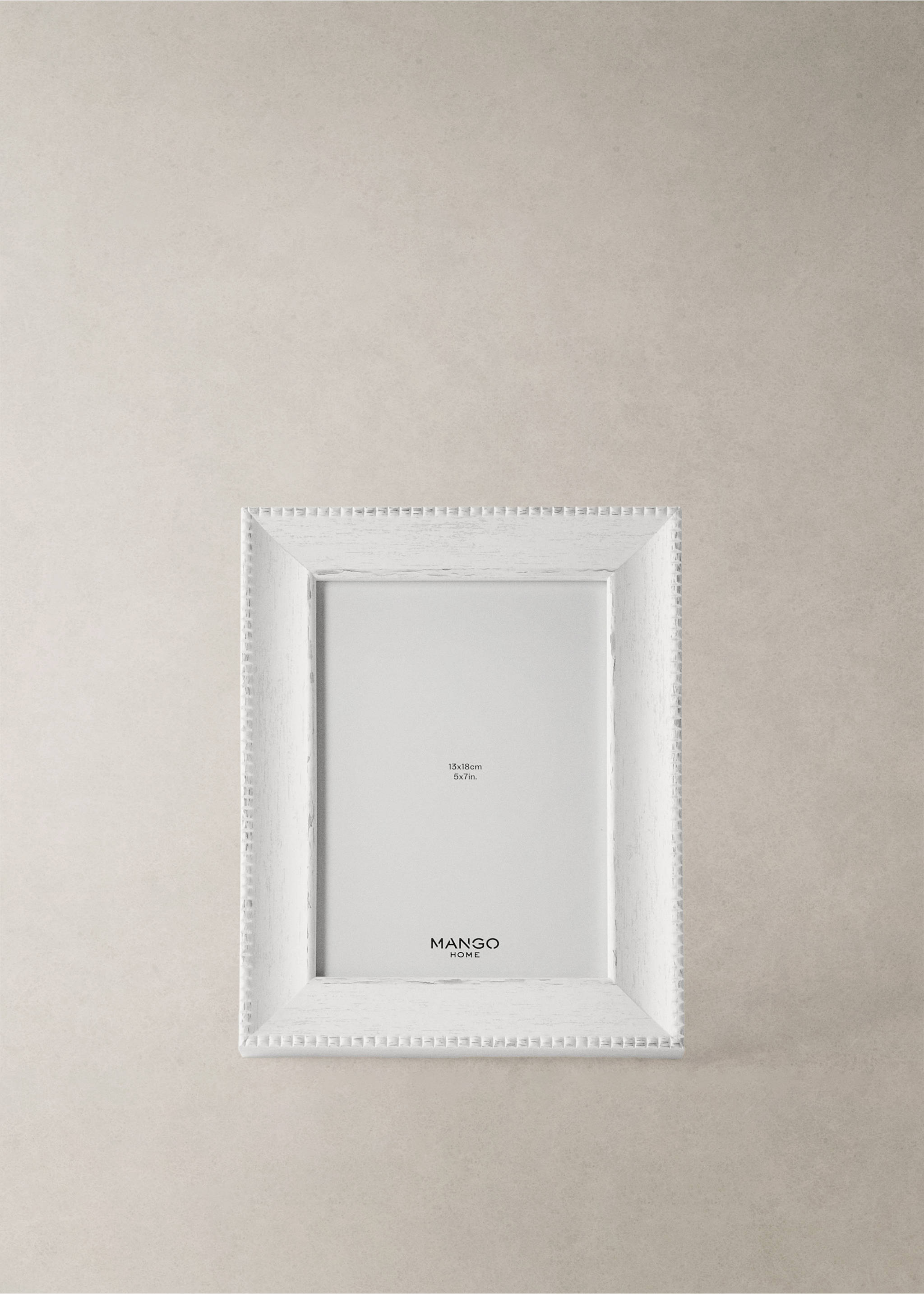 Texturált képkeret - A termék adatai 7, Fehér. Ref: 17011544-00.